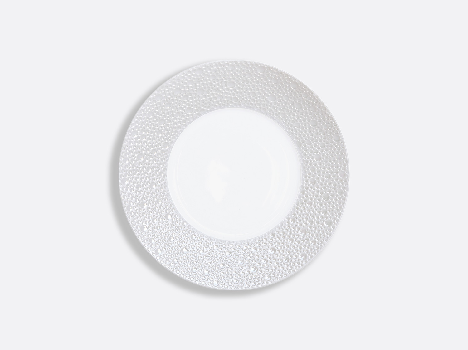 Assiette à pain 16 cm en porcelaine de la collection Écume Perle Bernardaud