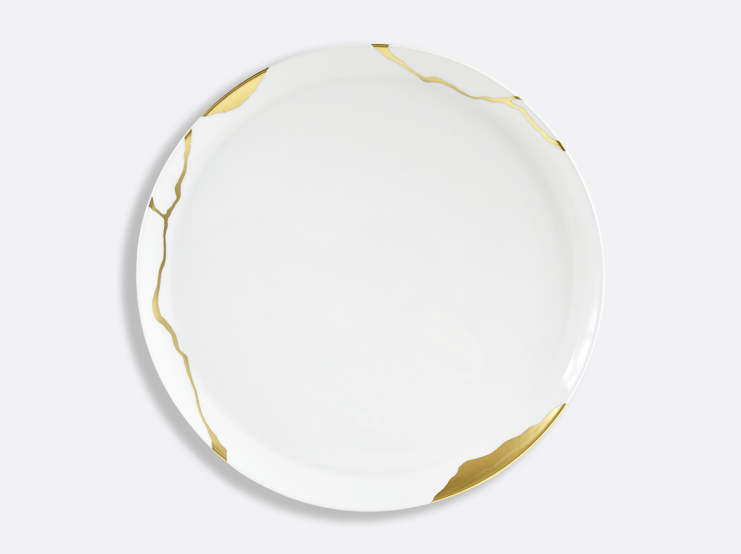 China Round tart platter 13'' of the collection Kintsugi | Bernardaud