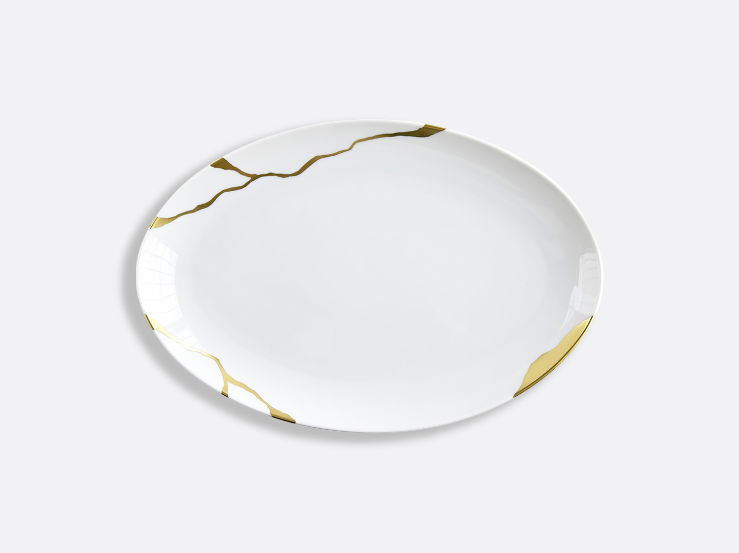 China Oval platter 33 cm of the collection Kintsugi | Bernardaud