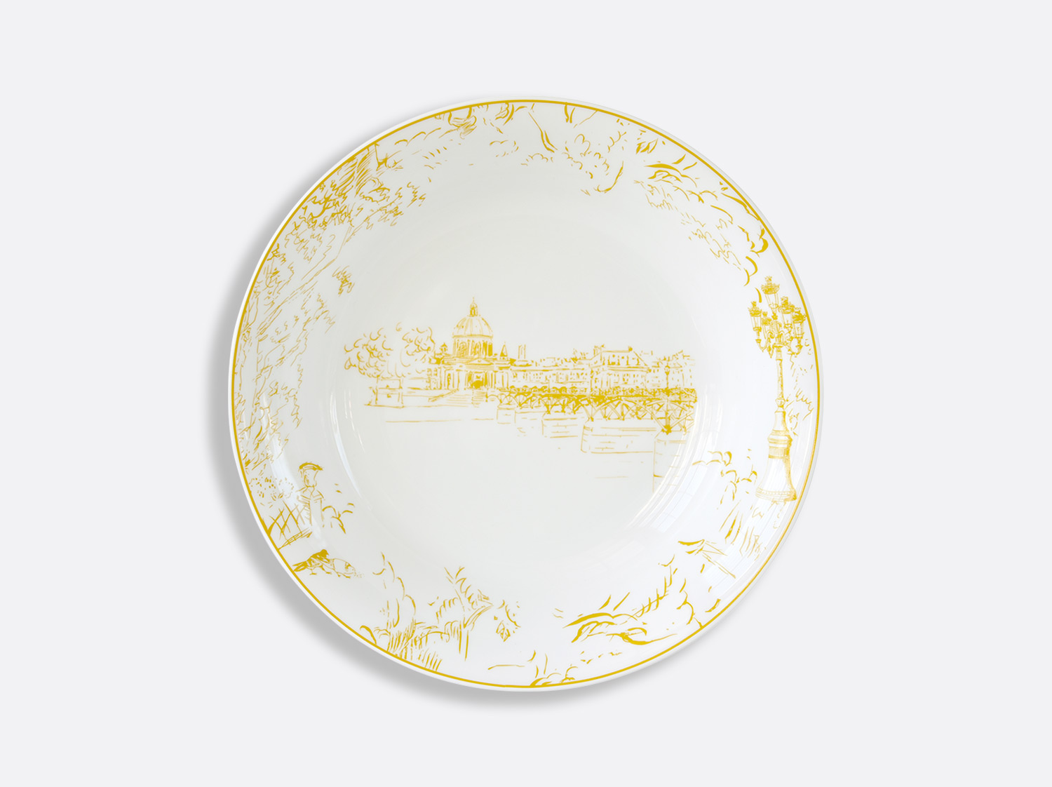 リム平型スープ皿 22.5 cm Tout Paris (トゥ パリ) | ベルナルドの磁器