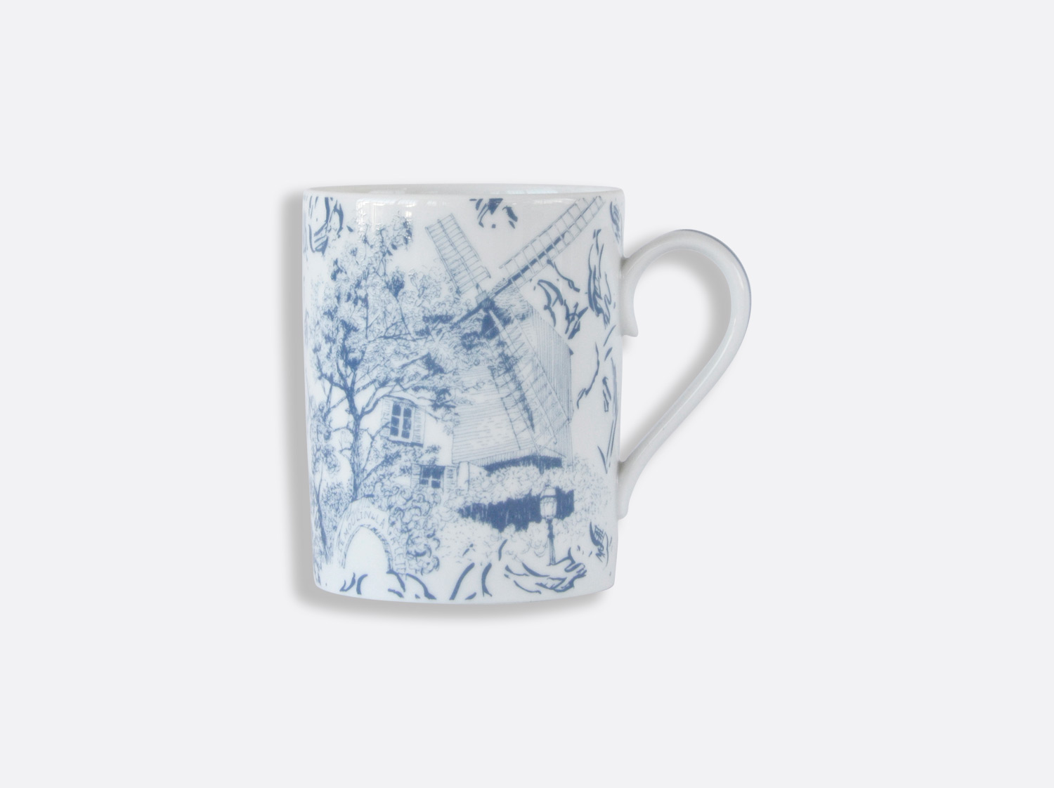 Mug Bleu 30 cl en porcelaine de la collection Tout Paris Bernardaud