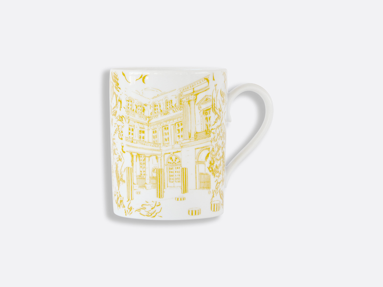 China Mug Yellow 10 oz of the collection Tout Paris Jaune | Bernardaud