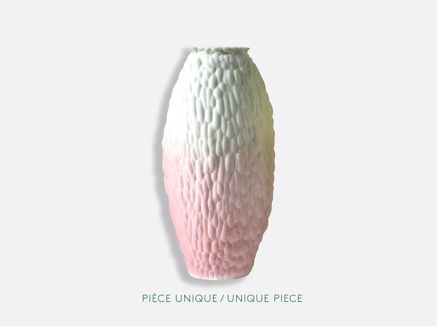 Vase trouville H.30 n°1 en porcelaine de la collection SARAH-LINDA FORRER - ECORCE Bernardaud