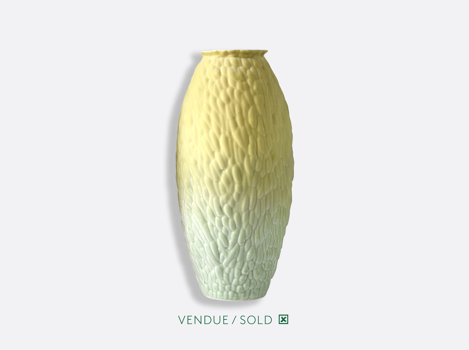 Vase trouville H.30 n°2 en porcelaine de la collection SARAH-LINDA FORRER - ECORCE Bernardaud