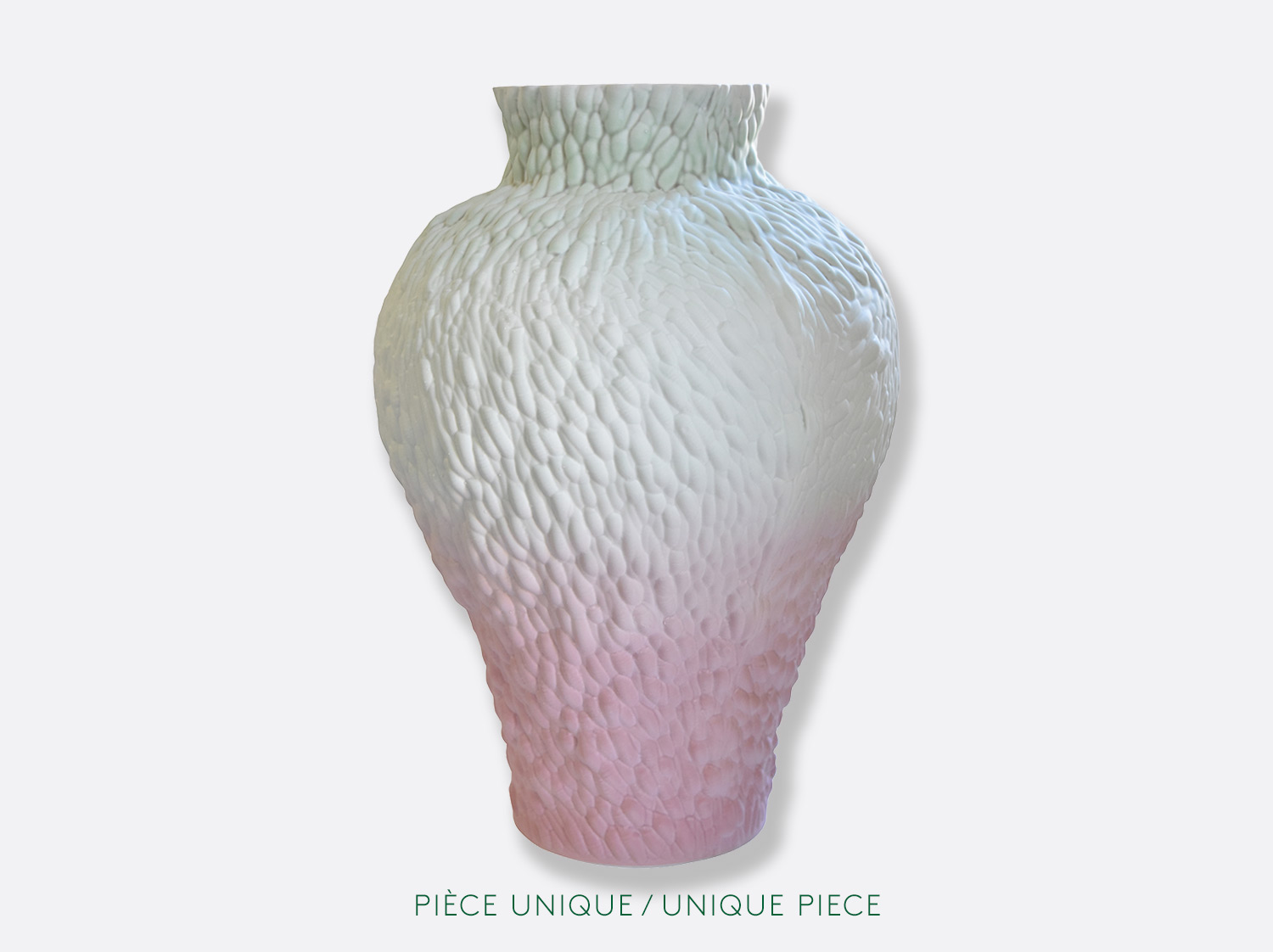 Vase ML H. 46 cm n°5 en porcelaine de la collection SARAH-LINDA FORRER - ECORCE Bernardaud