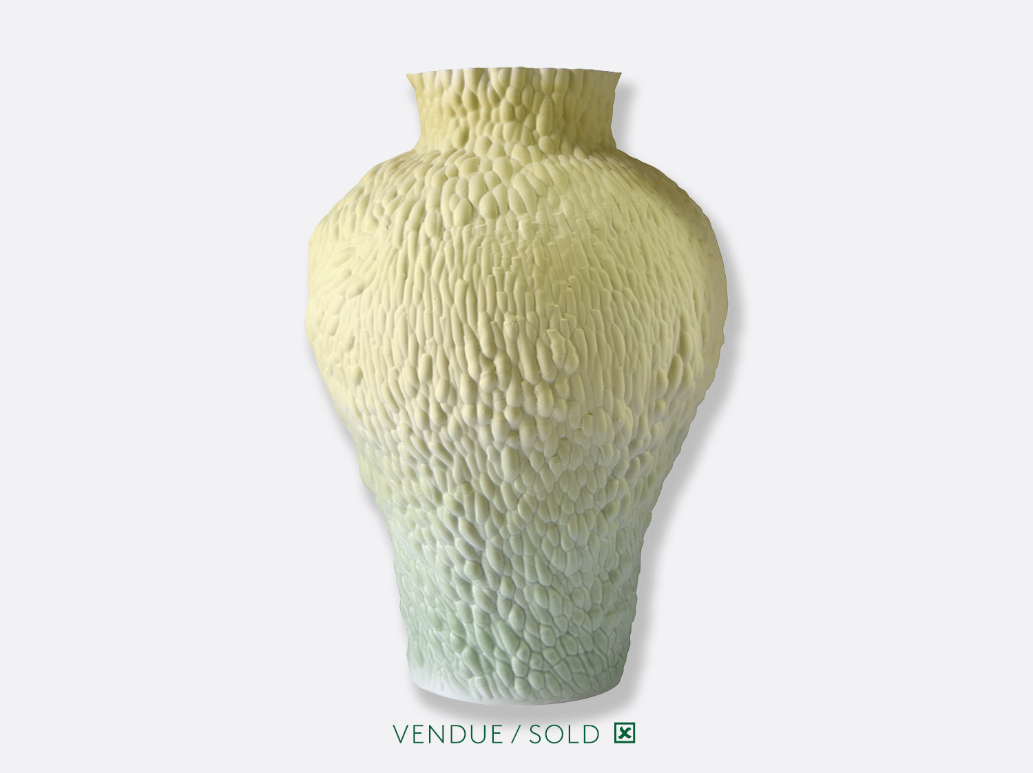 Vase ML H. 46 cm n°8 en porcelaine de la collection SARAH-LINDA FORRER - ECORCE Bernardaud