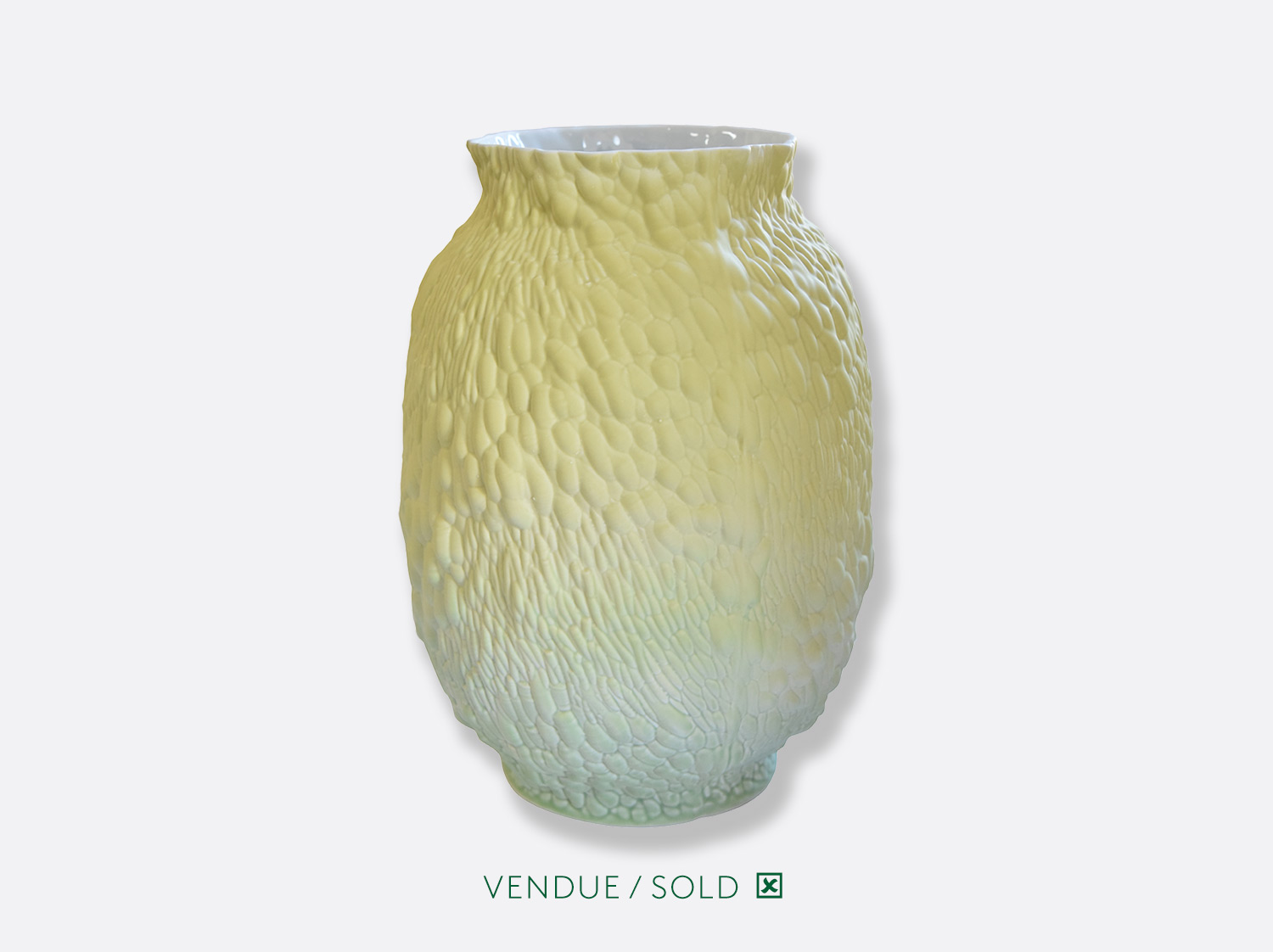 Vase toscan n°3 en porcelaine de la collection SARAH-LINDA FORRER - ECORCE Bernardaud