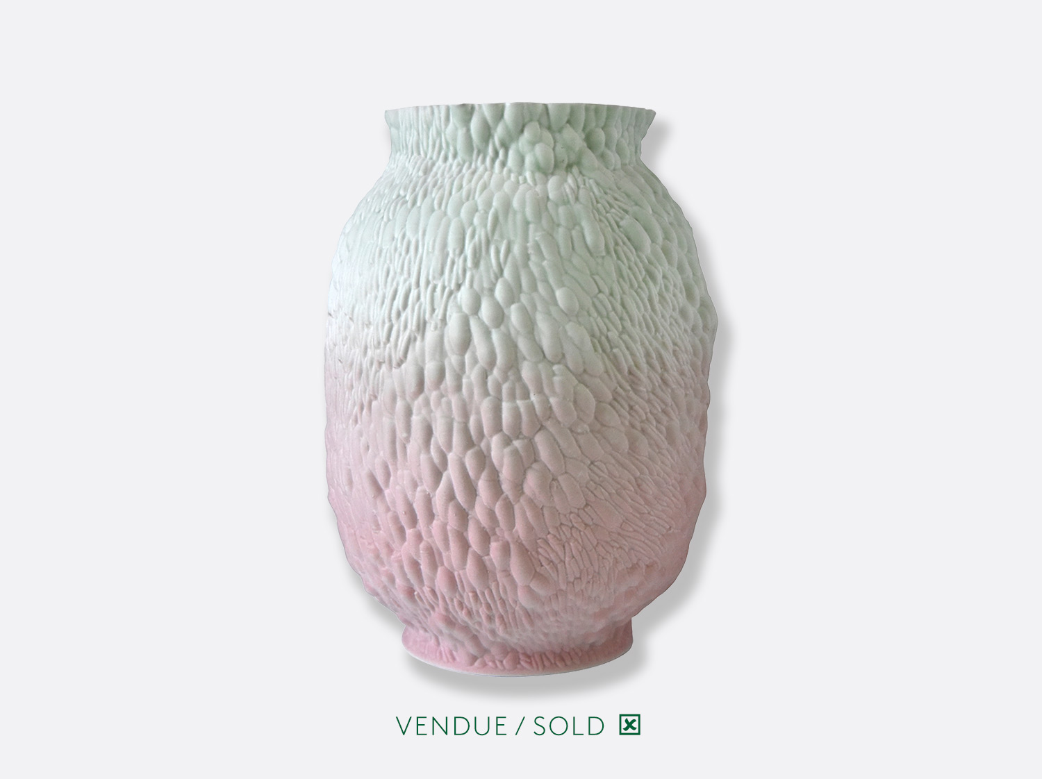 Vase toscan n°9 en porcelaine de la collection SARAH-LINDA FORRER - ECORCE Bernardaud