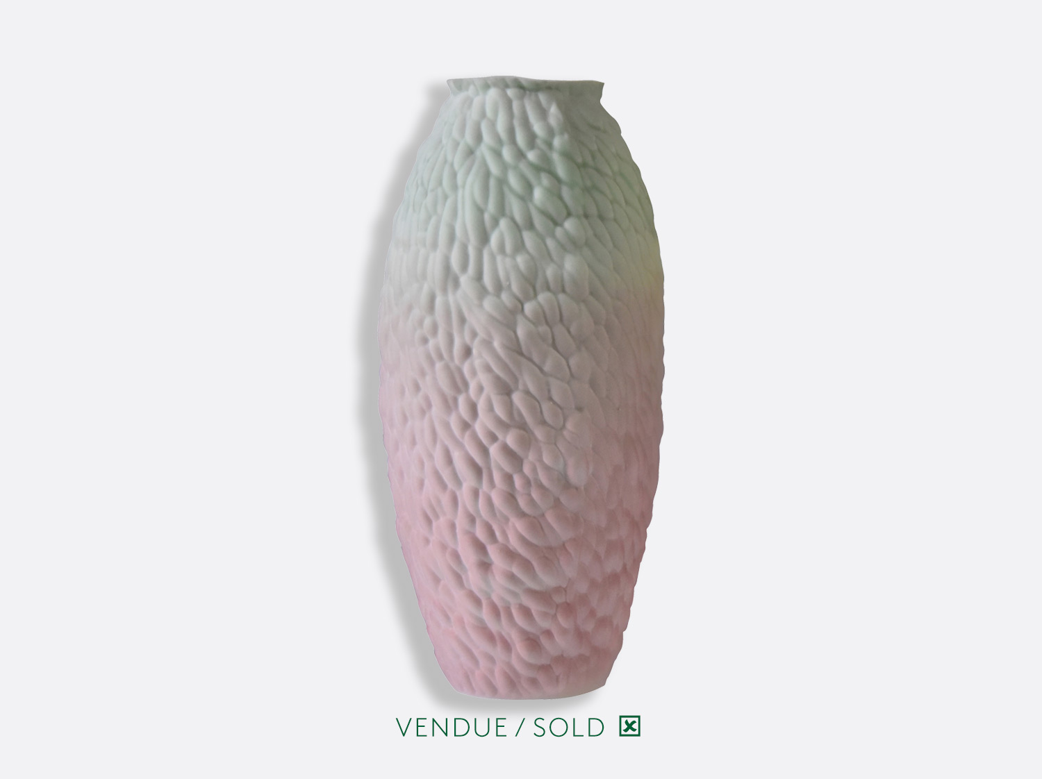 Vase trouville H.35 n°1 en porcelaine de la collection SARAH-LINDA FORRER - ECORCE Bernardaud