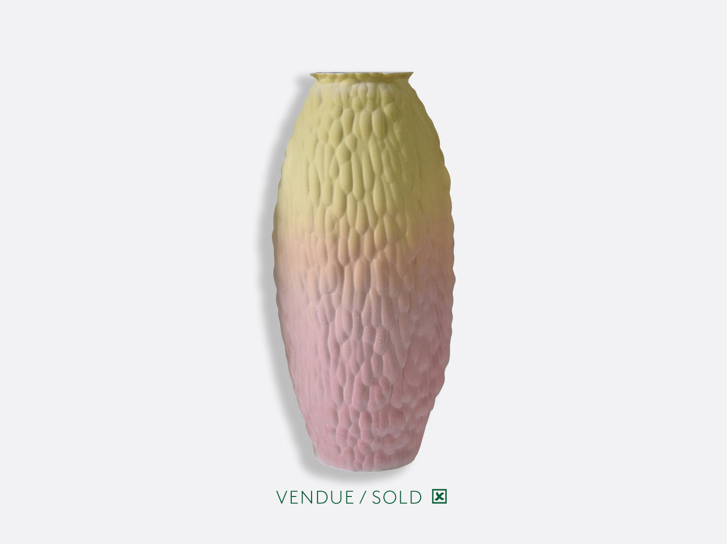 Vase trouville H.30 n°11 en porcelaine de la collection SARAH-LINDA FORRER - ECORCE Bernardaud