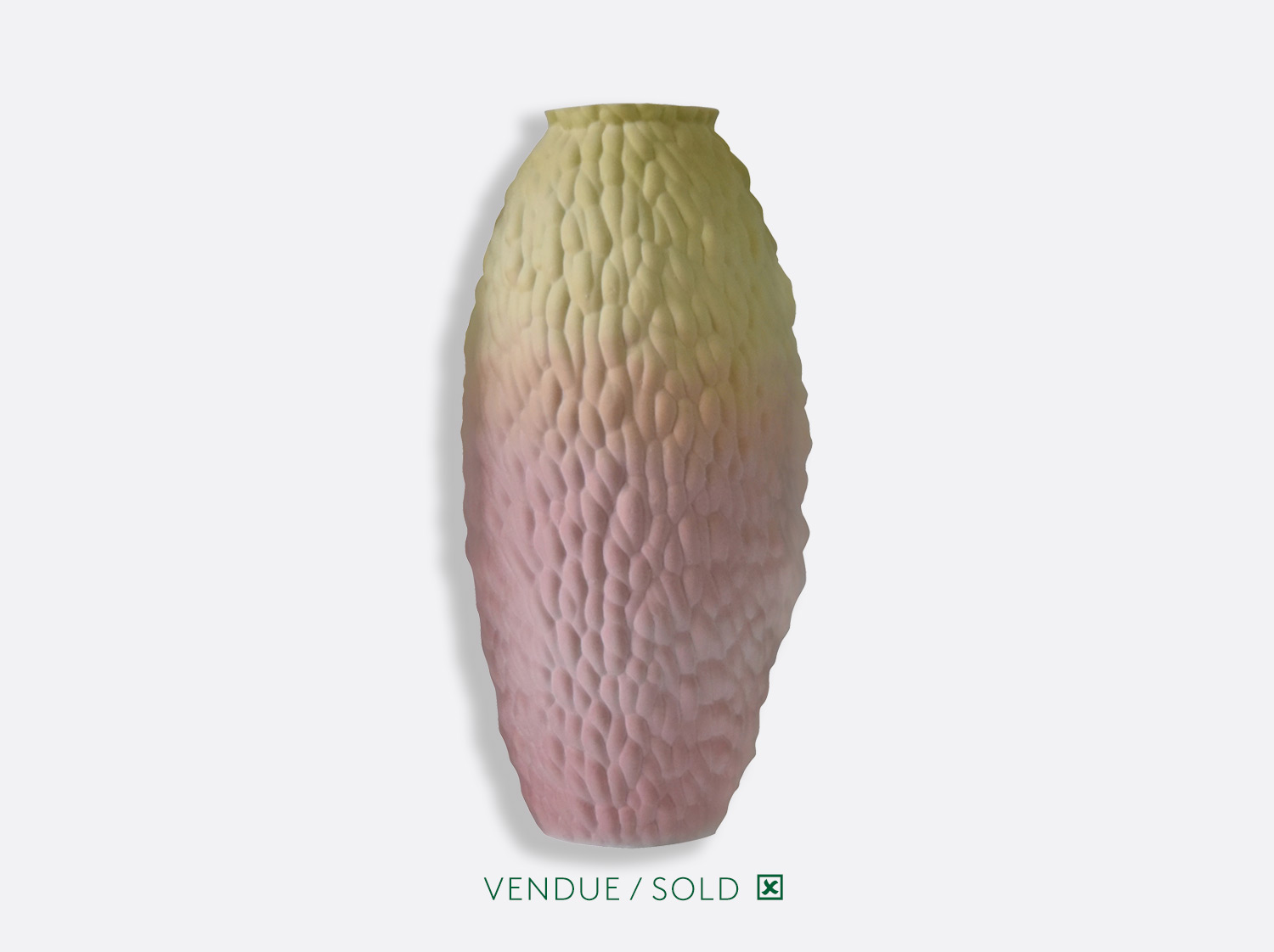 Vase trouville H.35 n°2 en porcelaine de la collection SARAH-LINDA FORRER - ECORCE Bernardaud