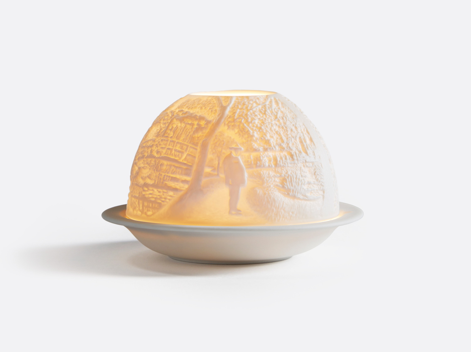 Claude Monet à Giverny Led en porcelaine de la collection LITHOPHANIE LED Bernardaud