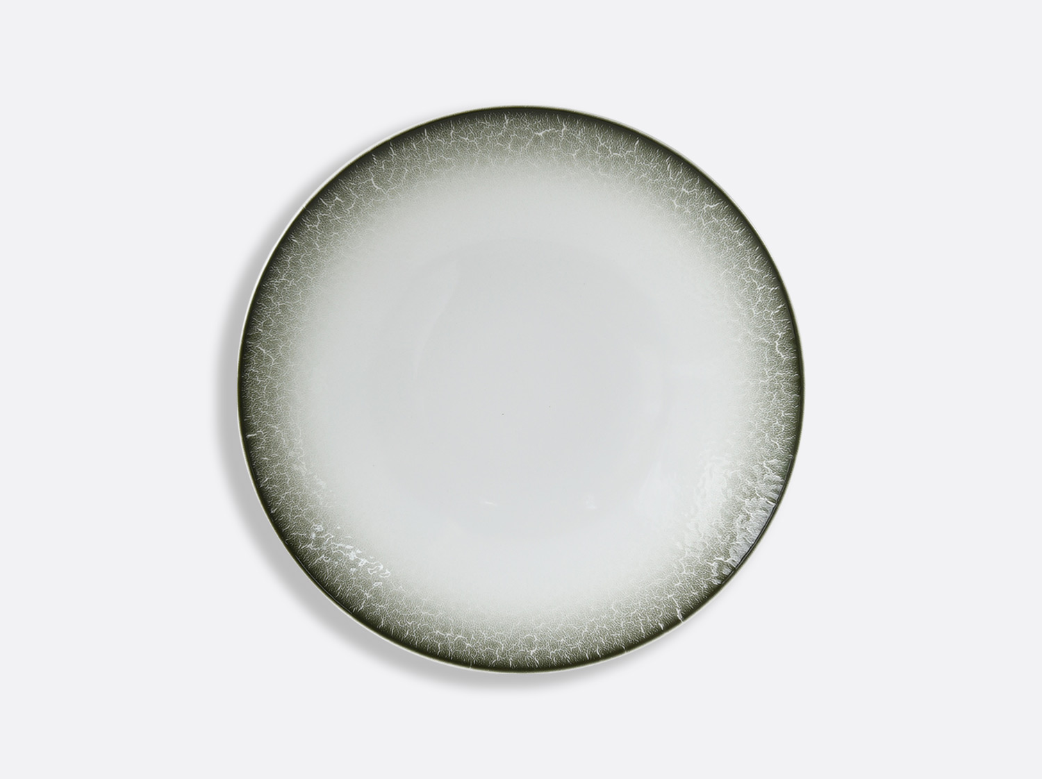 Assiette coupe 23,3 cm en porcelaine de la collection TERRA LICHEN Bernardaud