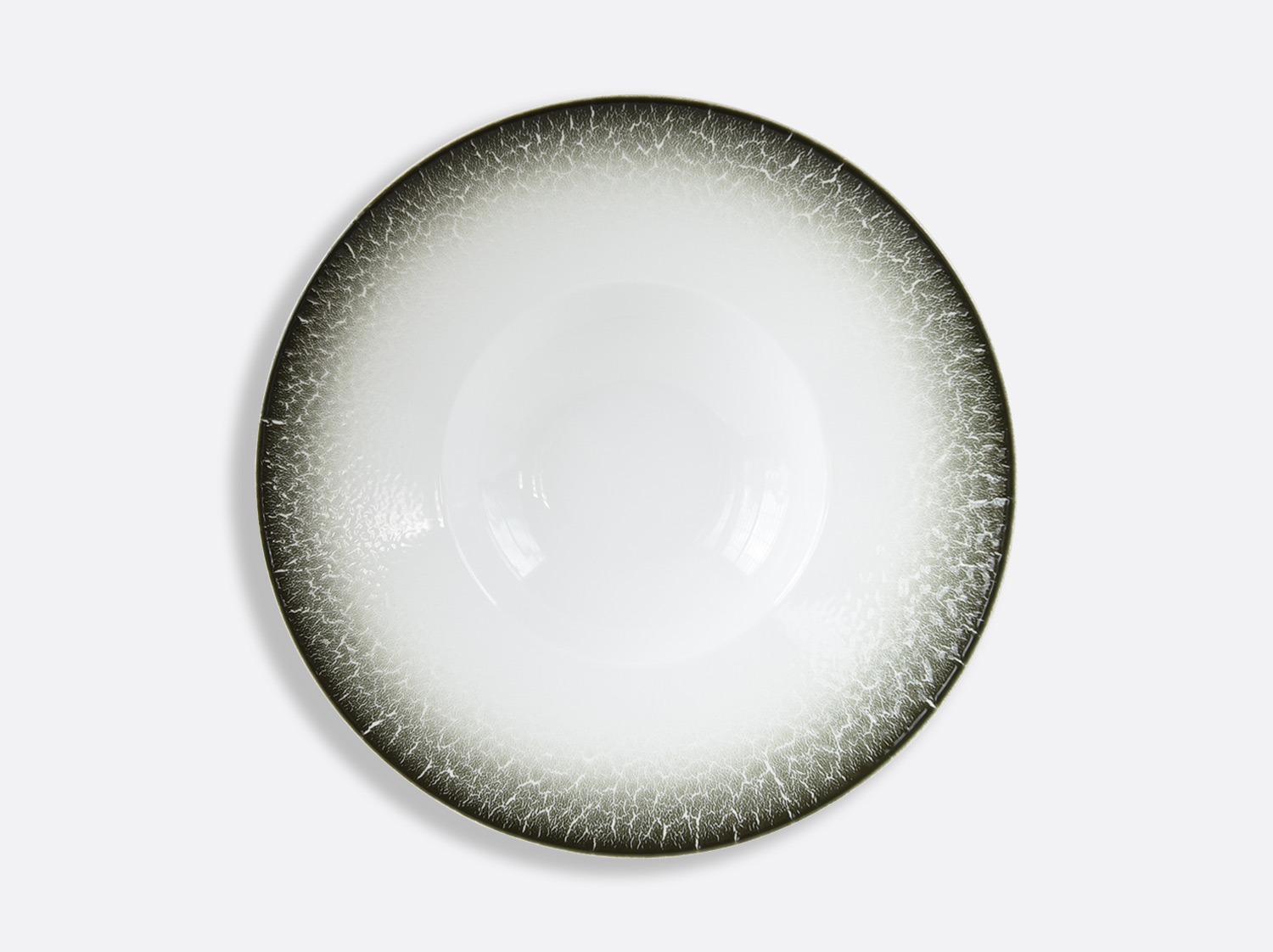 Large rim soup plate 10.6" en porcelaine de la collection TERRA LICHEN Bernardaud