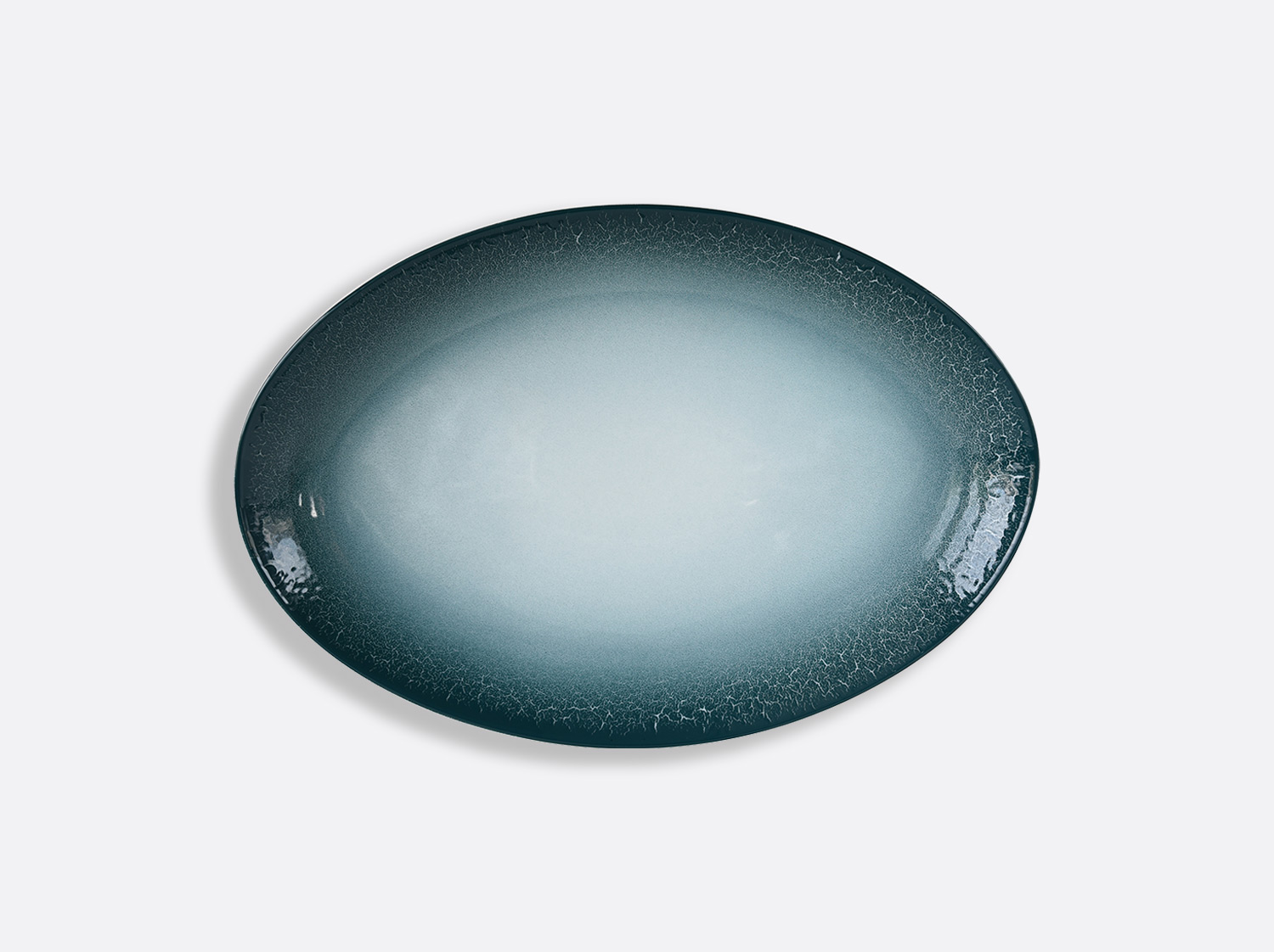 Plat ovale 33 cm en porcelaine de la collection TERRA CALANQUE Bernardaud