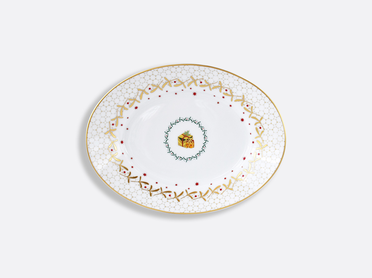 China Relish dish 9'' x 5'' of the collection Noël | Bernardaud