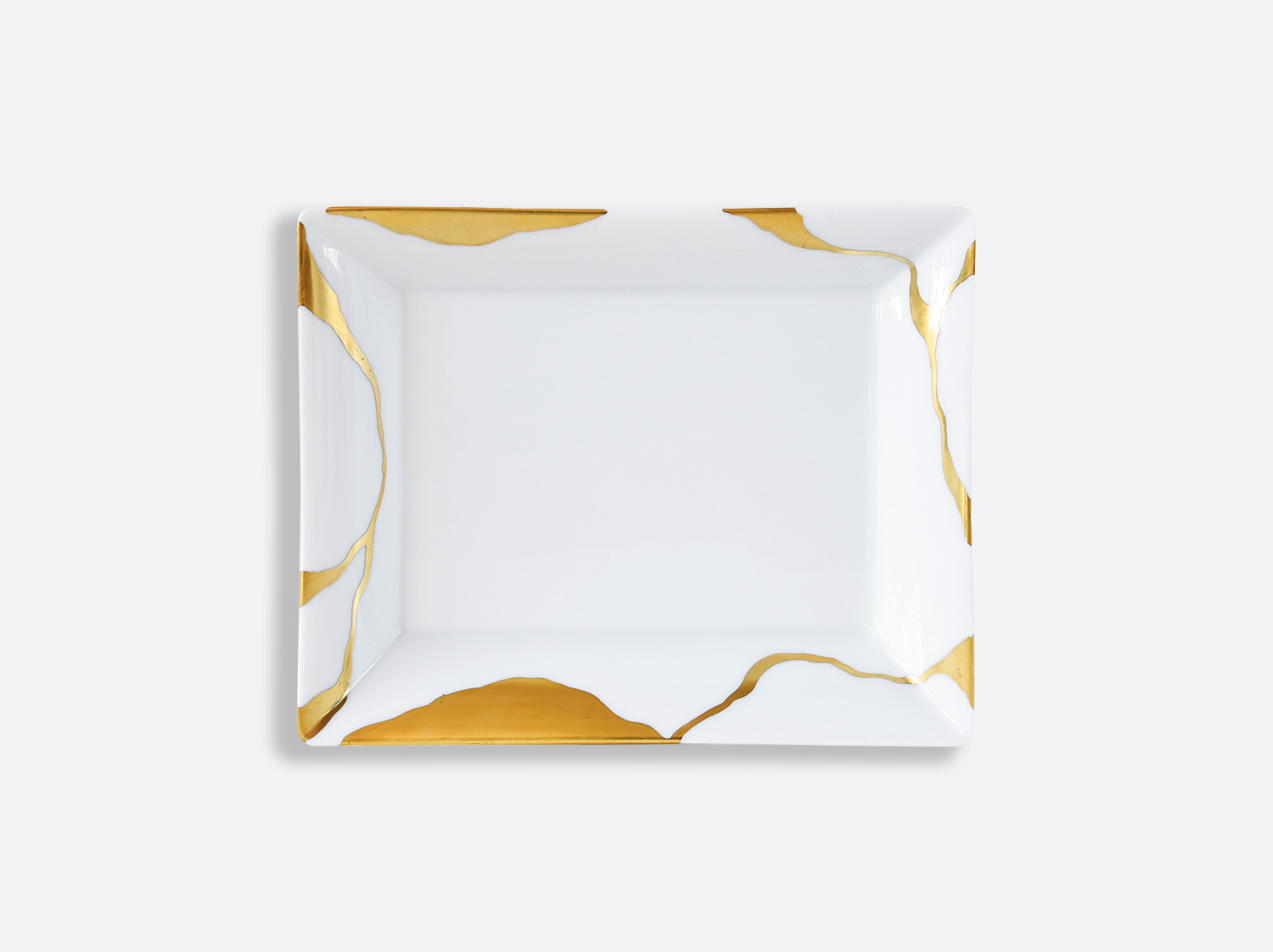 China Valet tray 7.9 x 6.3" of the collection Kintsugi | Bernardaud