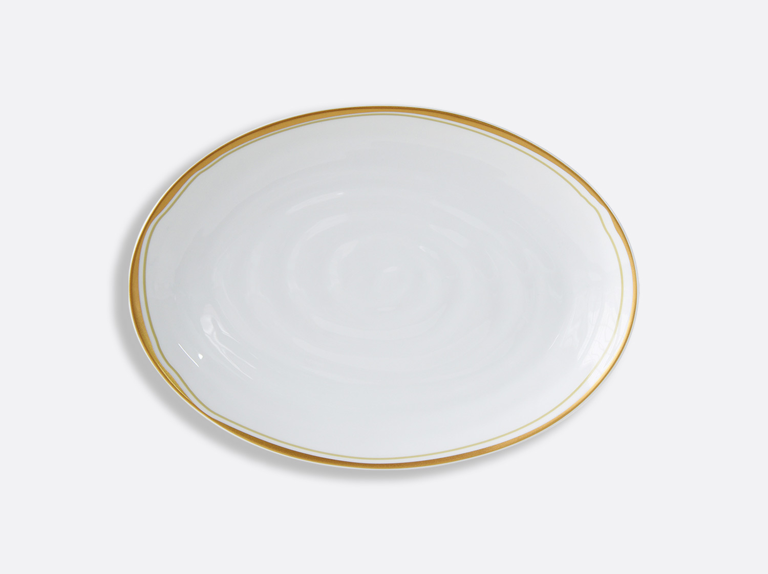 Plat ovale 35 cm en porcelaine de la collection ALBÂTRE Bernardaud