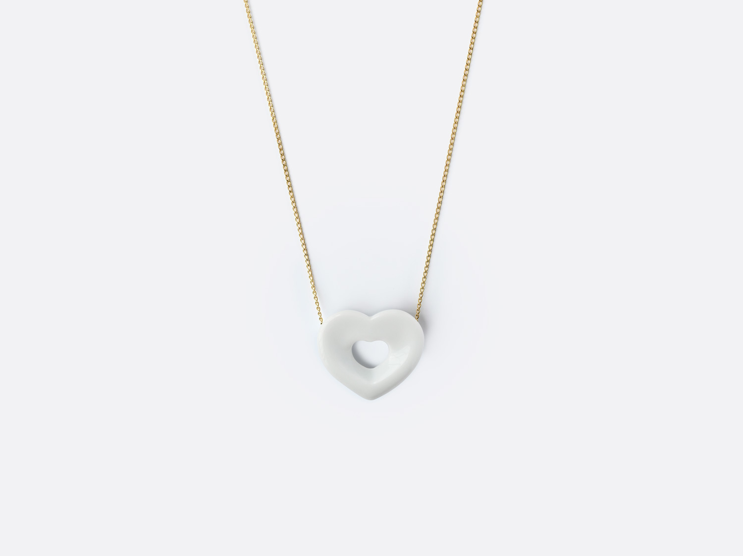 China Cœur blanc Charms Pendant of the collection COEUR BLANC | Bernardaud