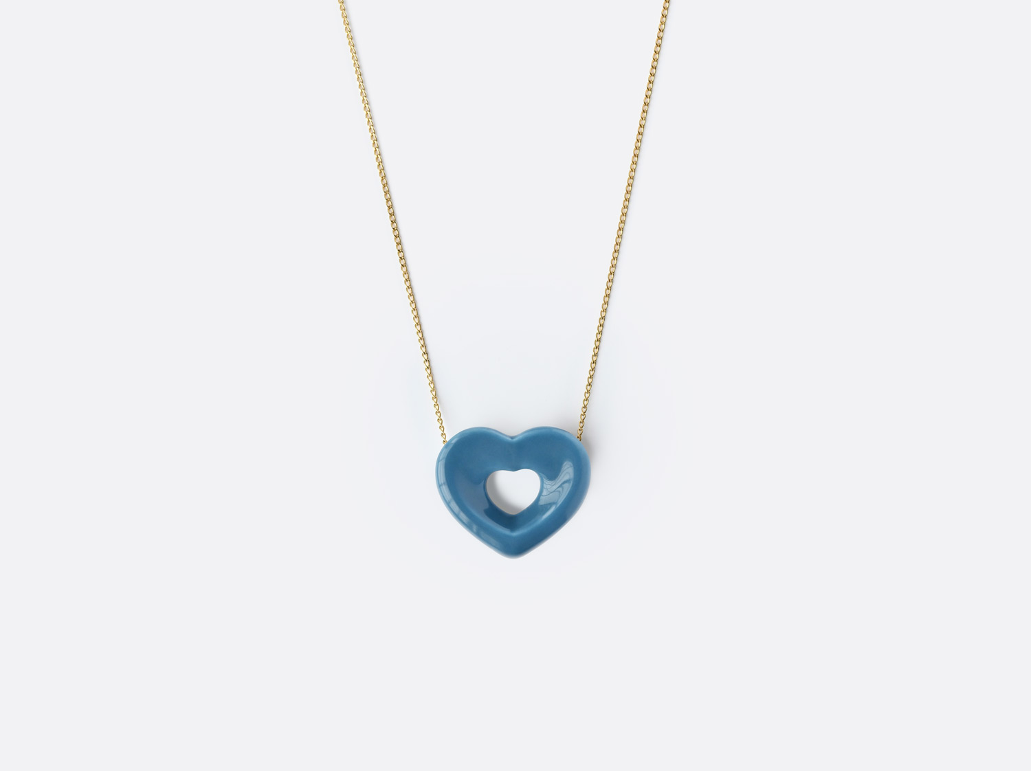 China Cœur bleu de Prusse Charms Pendant of the collection COEUR BLEU DE PRUSSE | Bernardaud