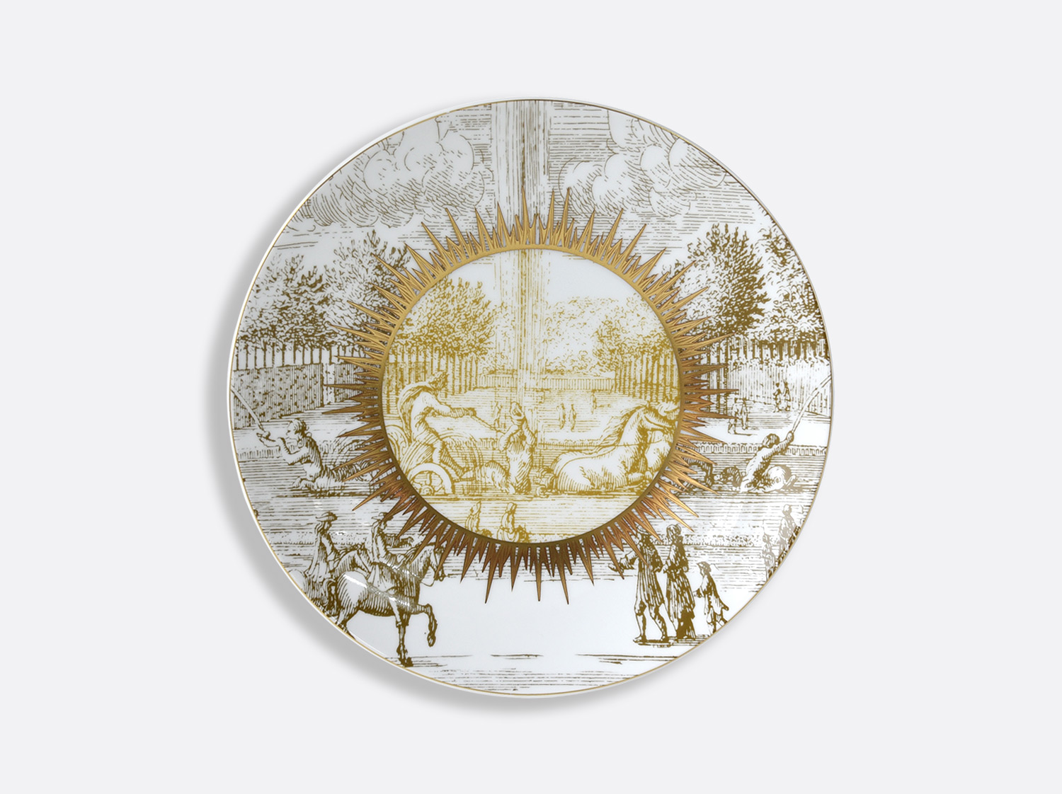 Assiette coupe 21,5 cm en porcelaine de la collection VERSAILLES ENCHANTE Bernardaud