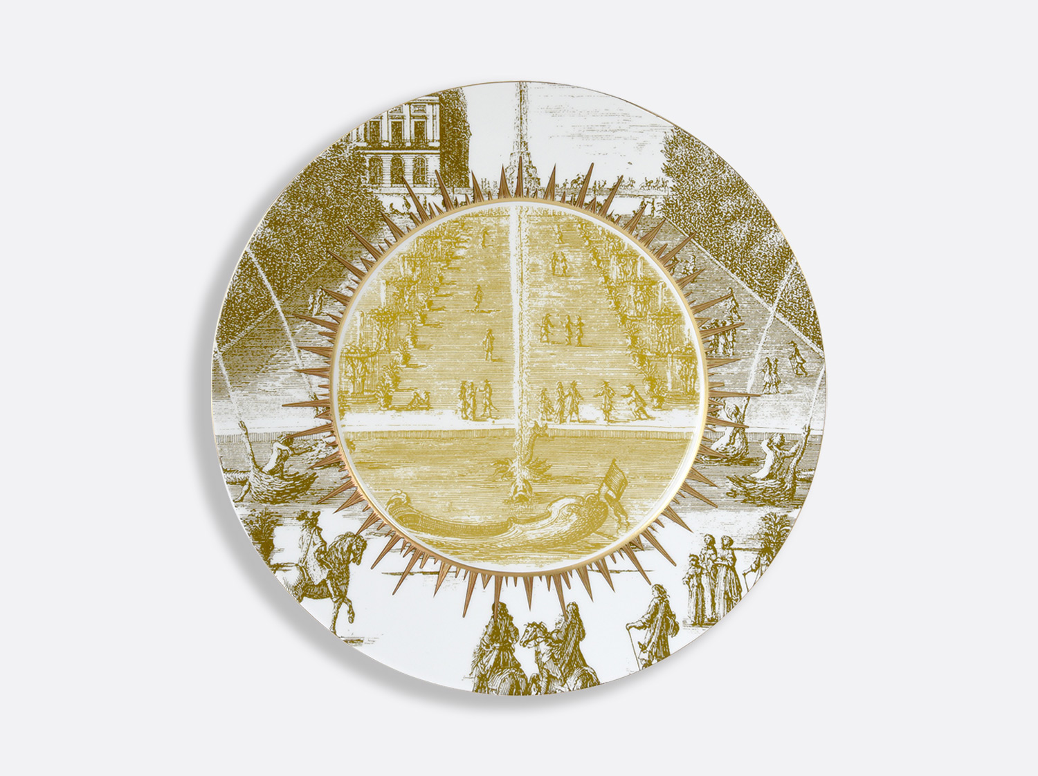 Assiette plate 27 cm en porcelaine de la collection VERSAILLES ENCHANTE Bernardaud