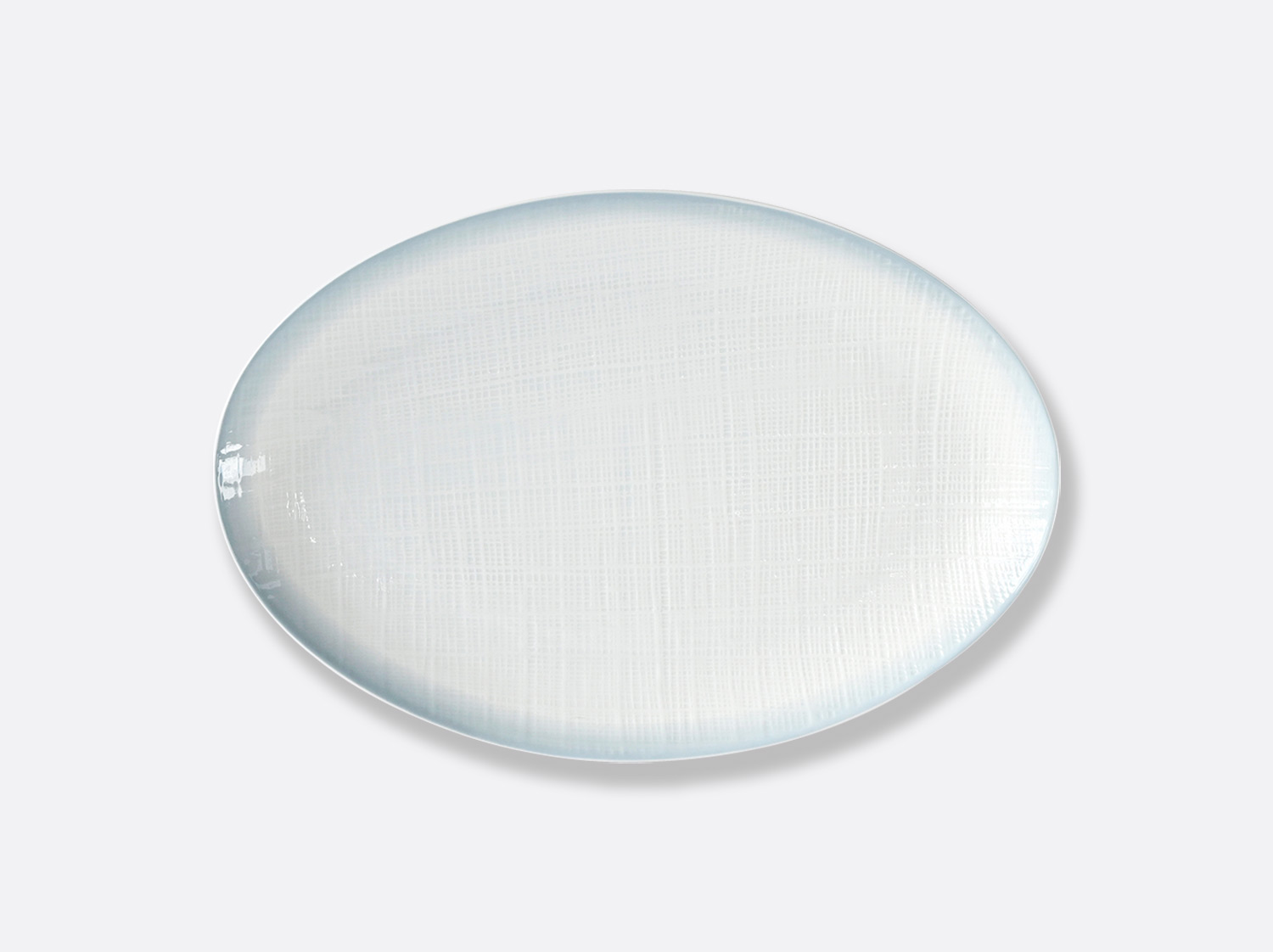 Plat ovale 38 cm en porcelaine de la collection Eclipse Bernardaud