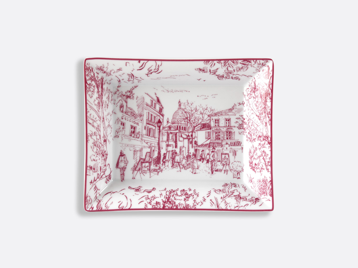 China Valet tray 7.9 x 6.3" of the collection Tout Paris | Bernardaud
