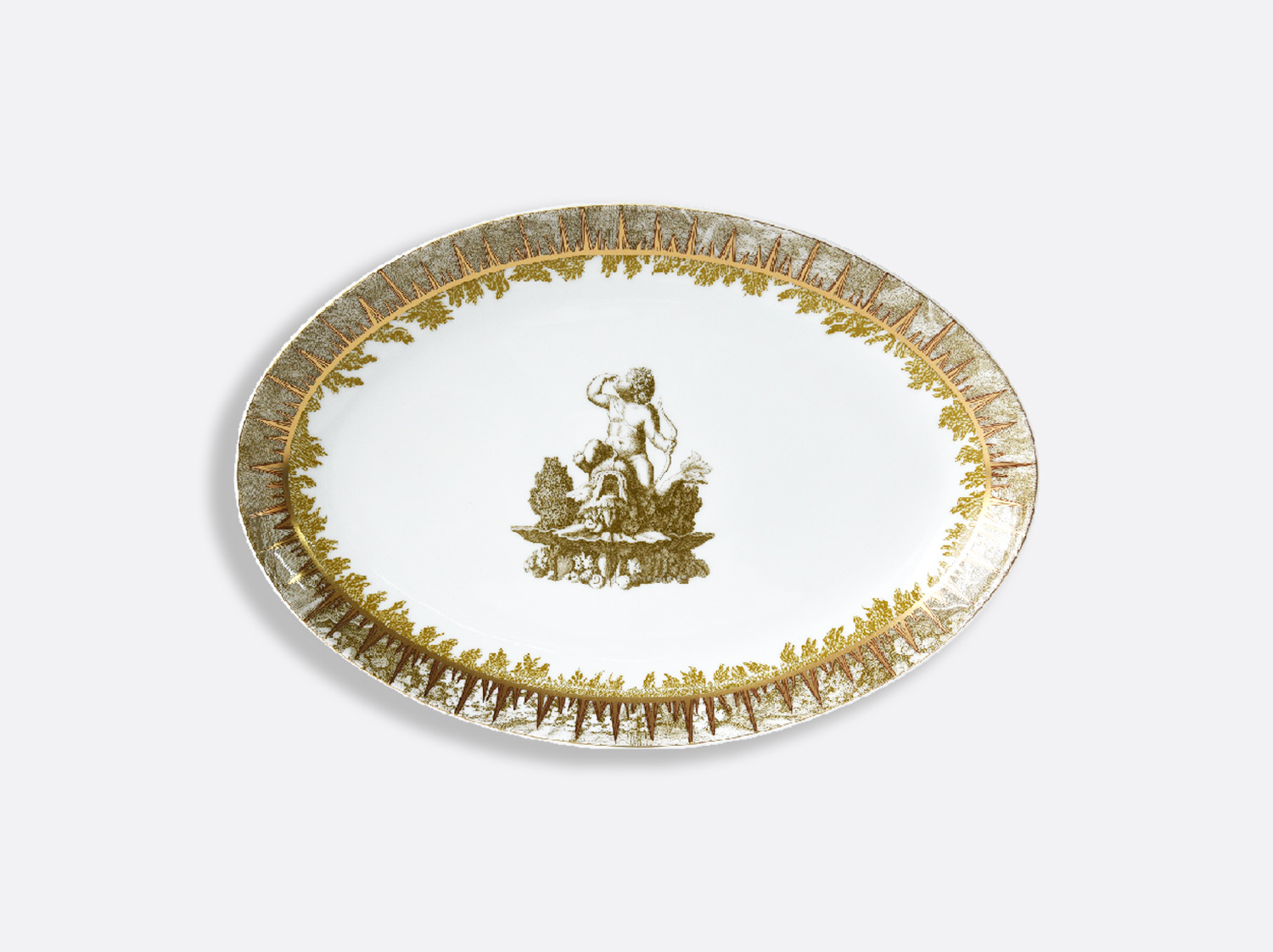 China Oval platter 13" of the collection VERSAILLES ENCHANTE | Bernardaud