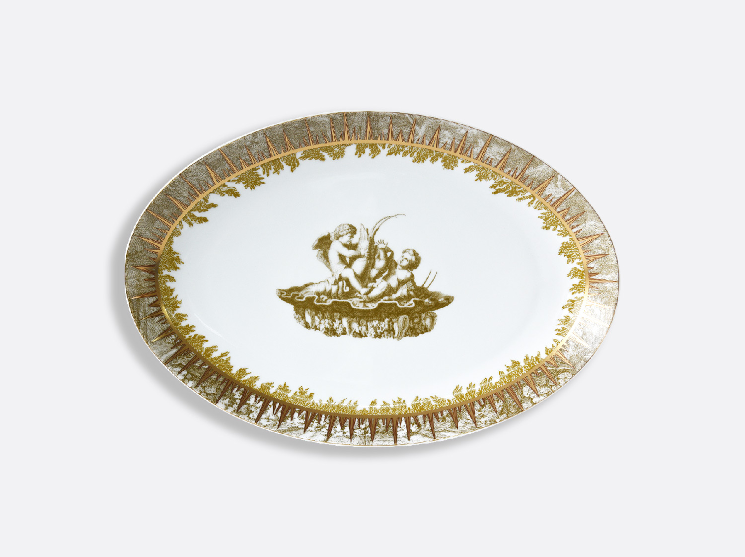 China Oval platter 15'' of the collection VERSAILLES ENCHANTE | Bernardaud