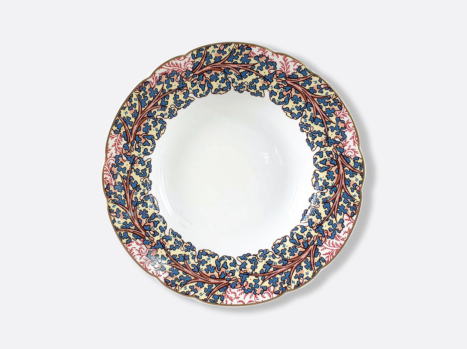 Assiette creuse à aile 23 cm en porcelaine de la collection Collection Braquenié Bernardaud