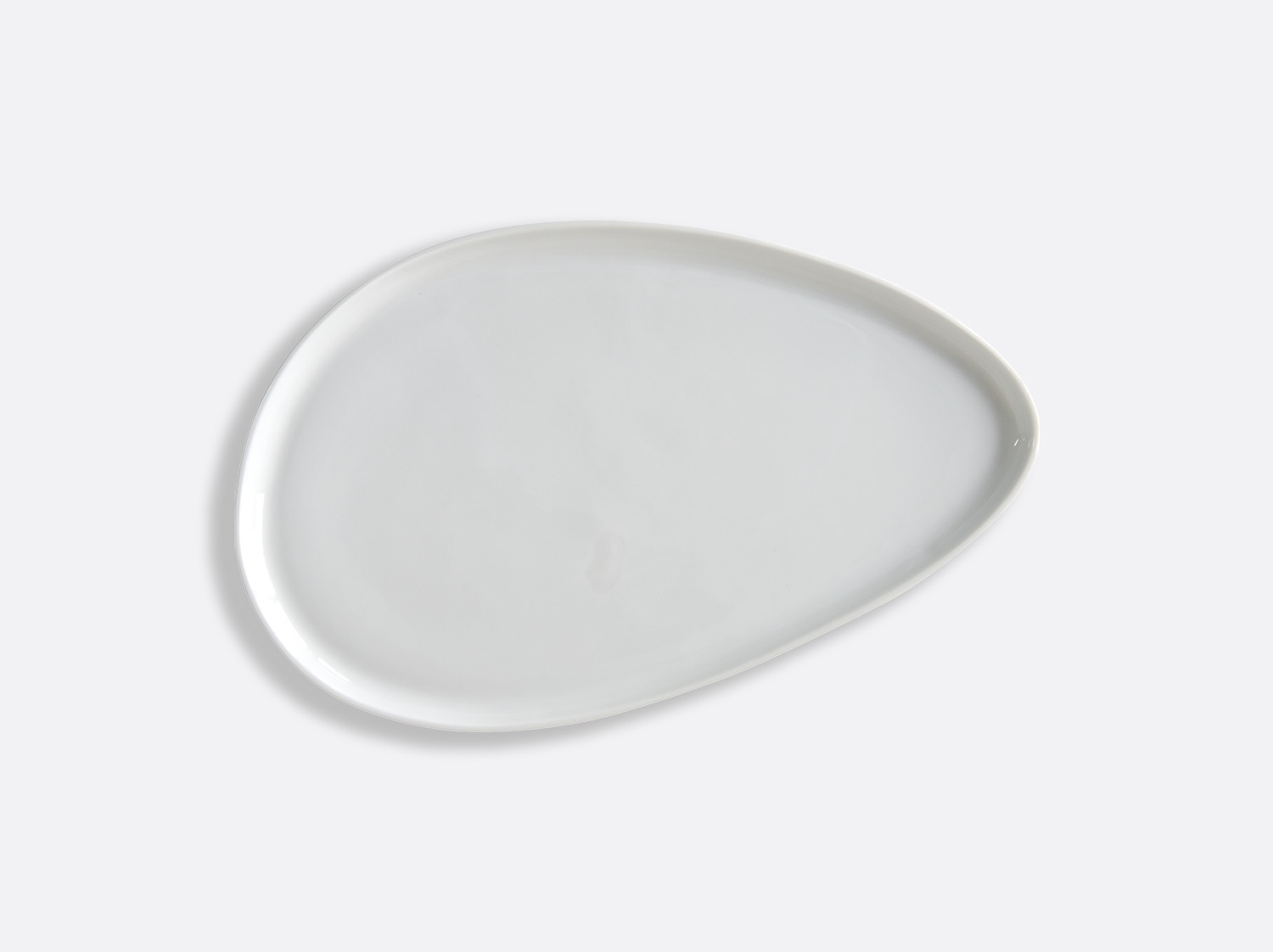 Plateau T2 blanc en porcelaine de la collection Ombres - Sarah-Linda Forrer Bernardaud