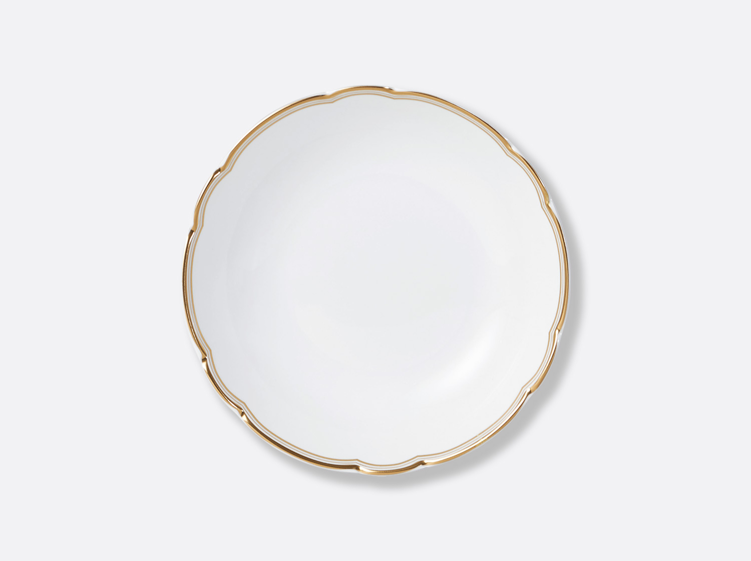 Assiette creuse calotte 19 cm en porcelaine de la collection Pompadour Bernardaud