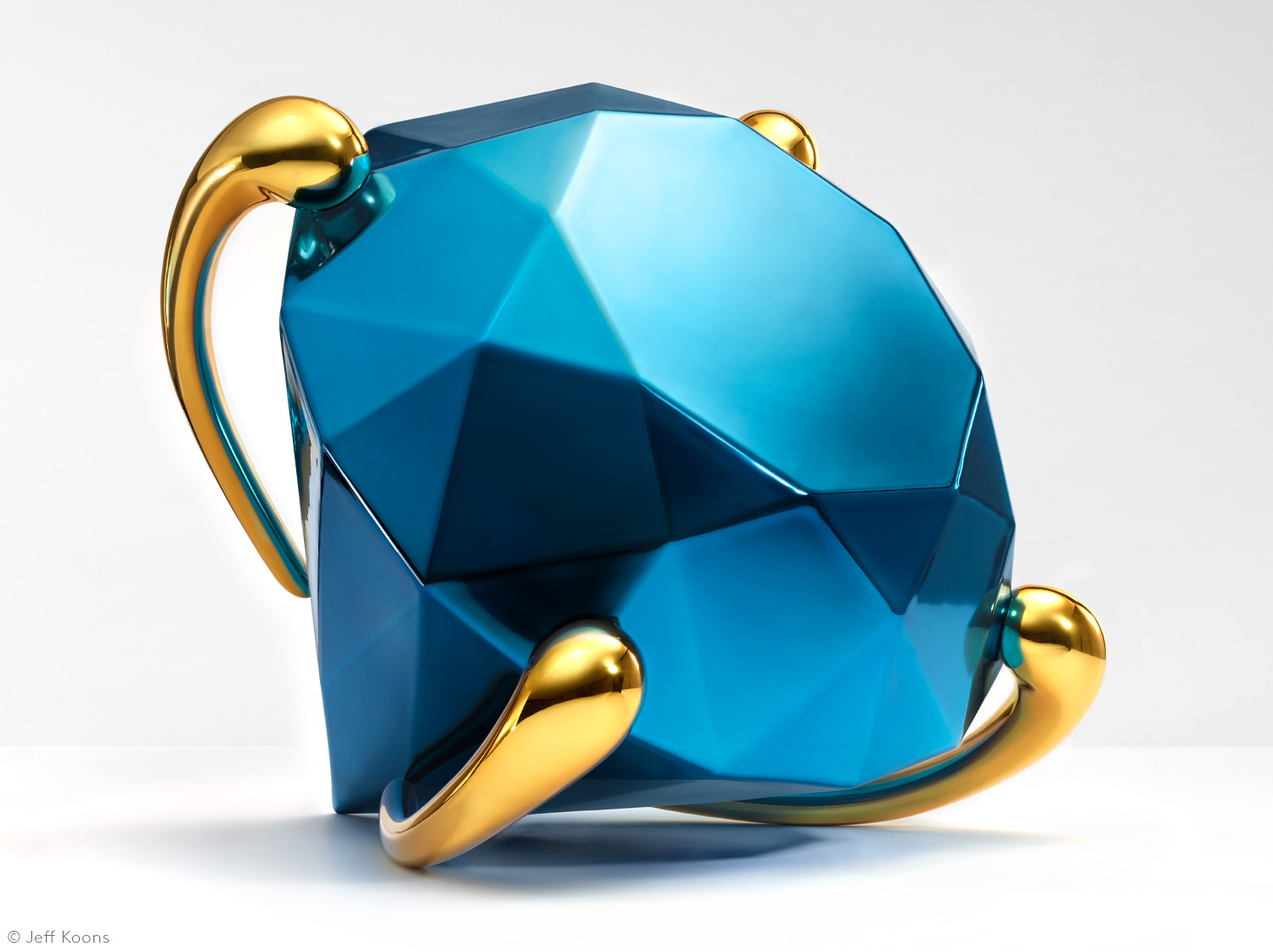 Edition en porcelaine en porcelaine de la collection DIAMOND (BLUE) by Jeff Koons Bernardaud