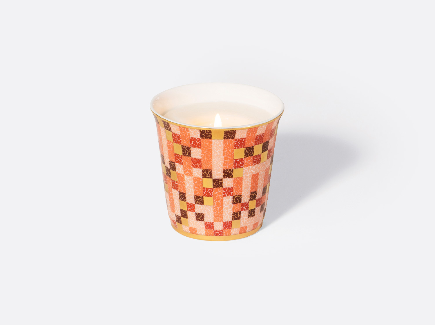 Pot 9 cm + bougie parfumée 200g en porcelaine de la collection Atacama Bernardaud