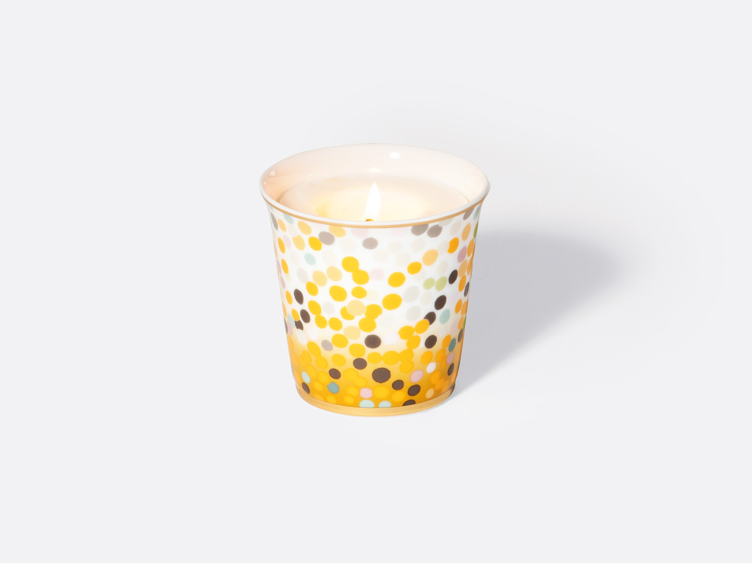 China Tumbler 9 cm + candle home fragrance 200 gr of the collection Gala Soleil | Bernardaud