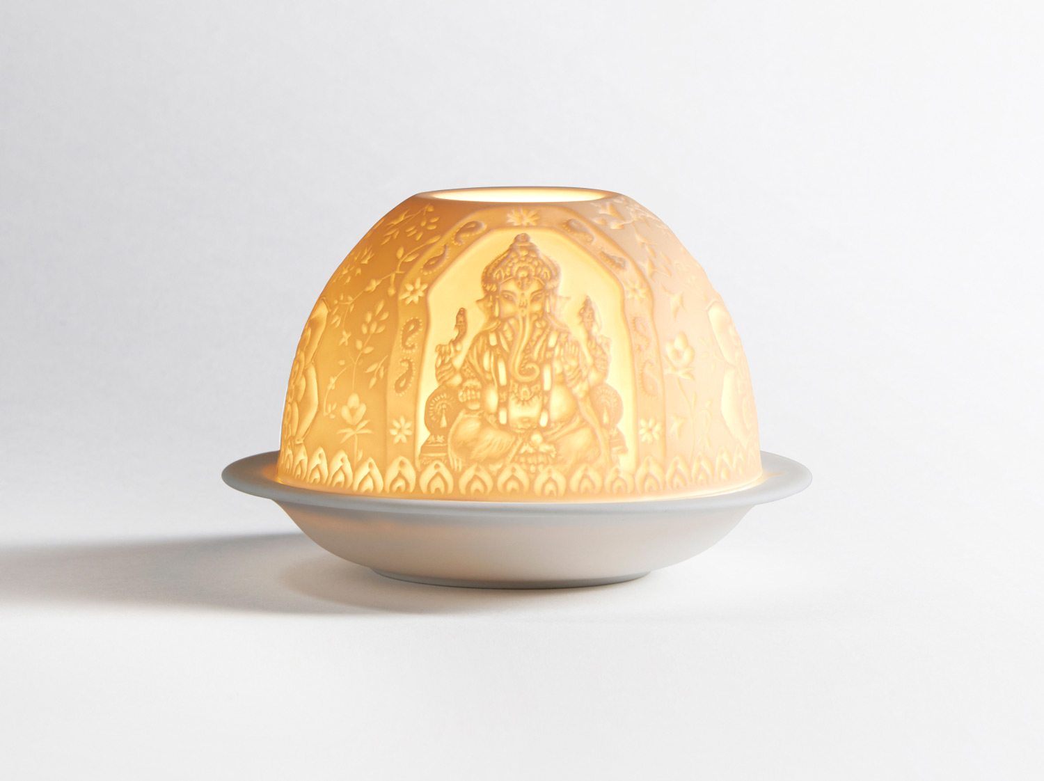 Ganesh Led en porcelaine de la collection LITHOPHANIE LED Bernardaud
