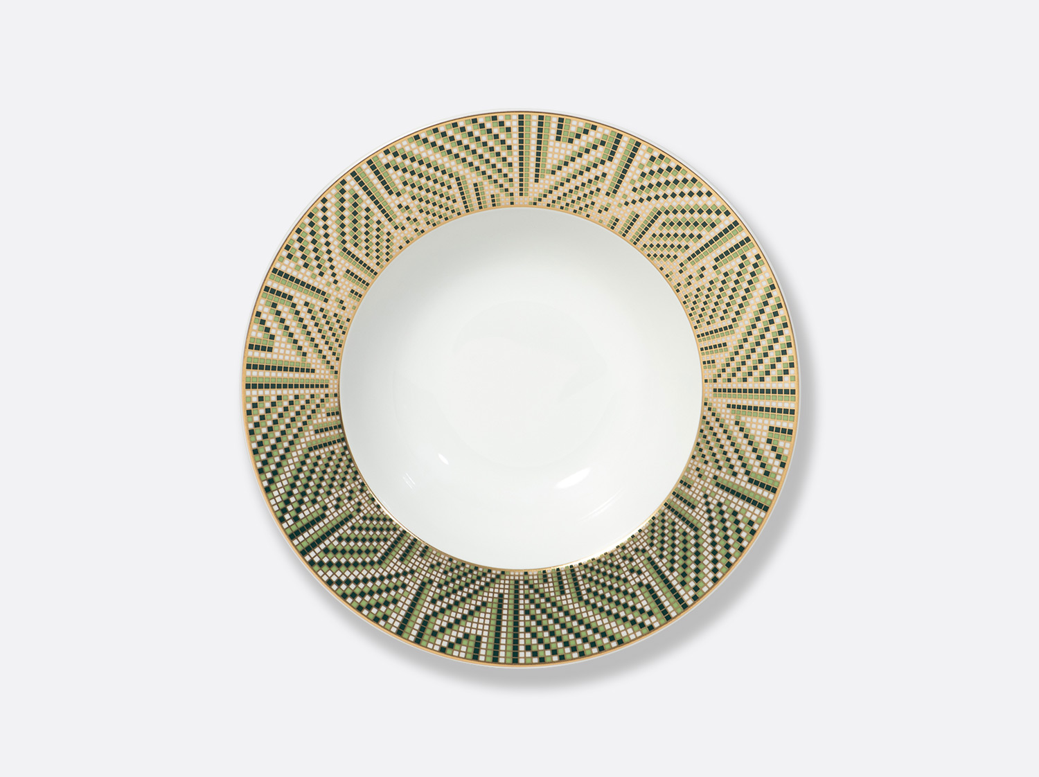 Assiette creuse à aile 22,5 cm en porcelaine de la collection Augusta Bernardaud