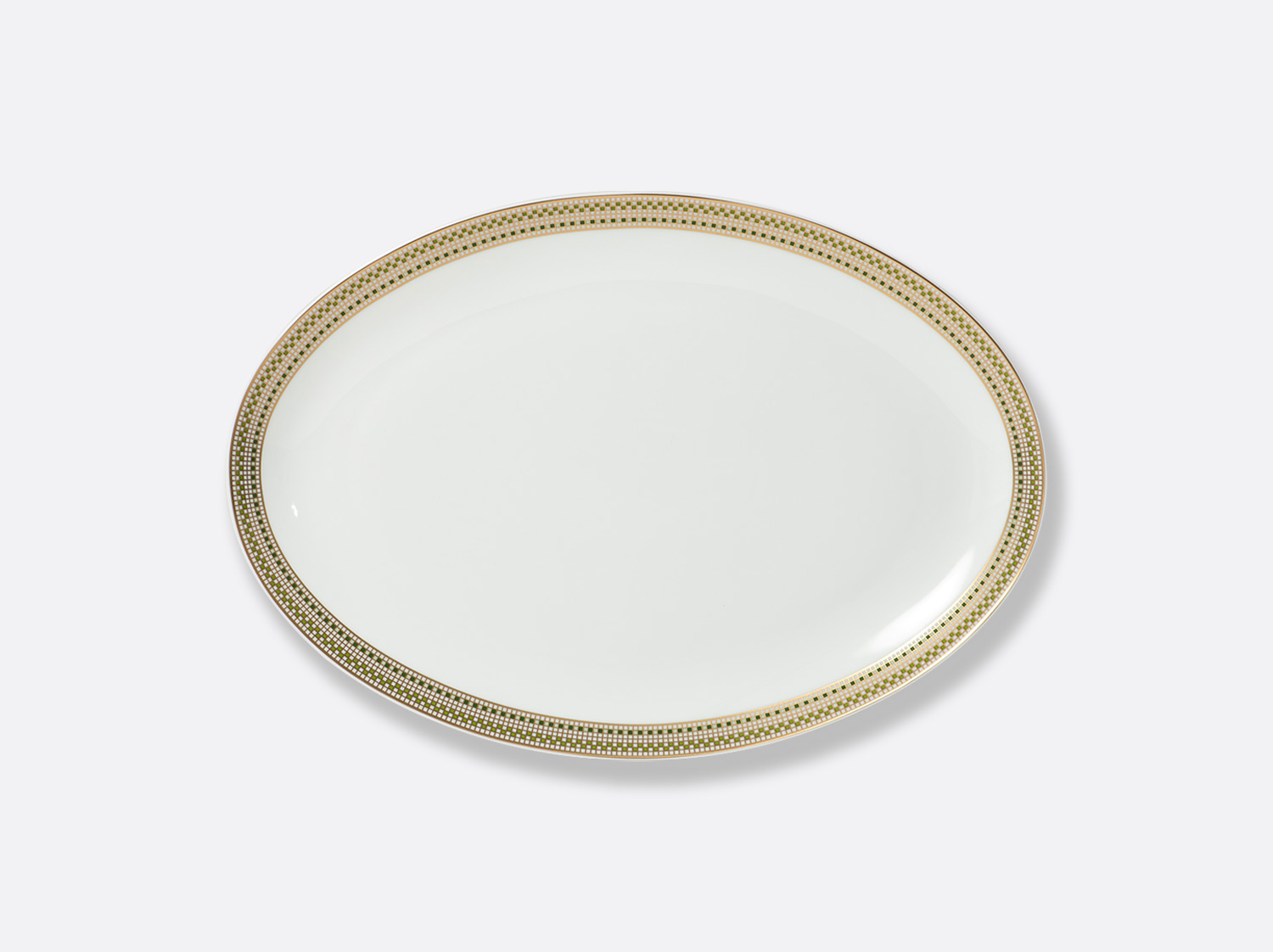 Plat ovale 38 cm en porcelaine de la collection Augusta Bernardaud