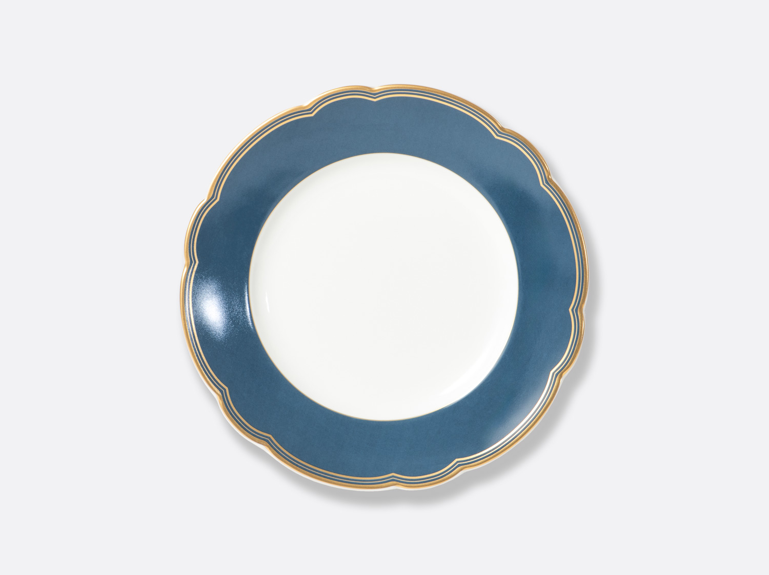 China Salad plate Bleu 8.5" of the collection Pompadour Bleu | Bernardaud