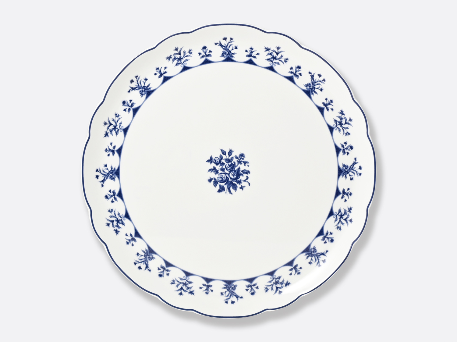 China Round tart platter 13" of the collection Chateaubriand Couleur | Bernardaud