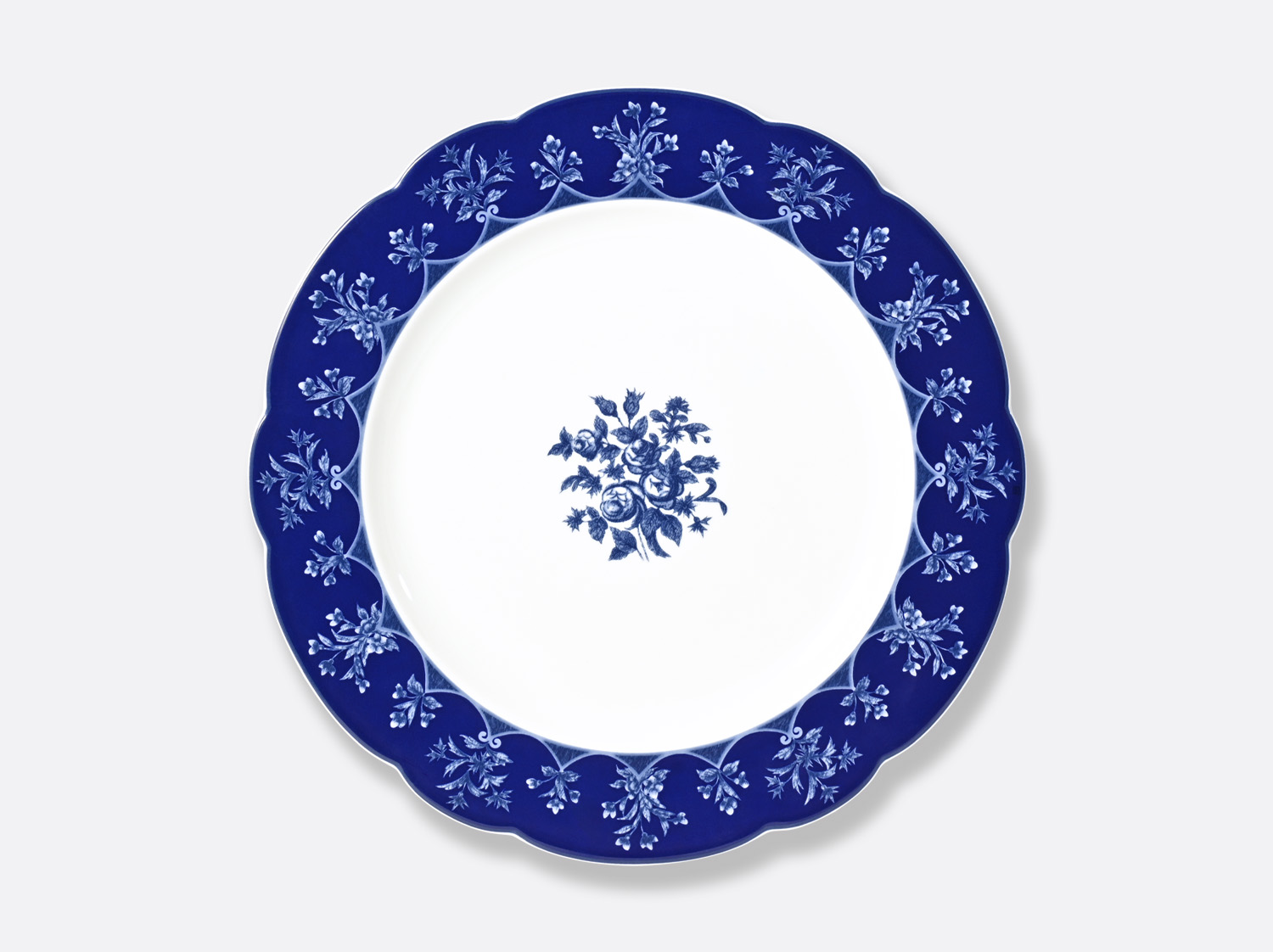 China Service plate 29.5 cm of the collection Chateaubriand Bleu Nuit | Bernardaud