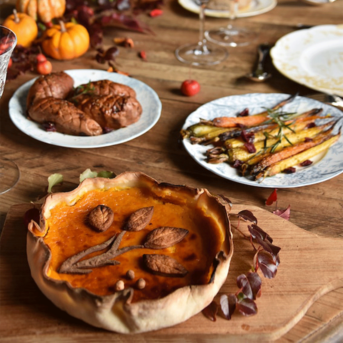China Pumpkin Pie of the collection ART DE VIVRE | Bernardaud