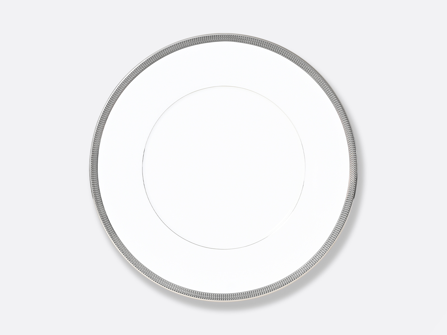 China Dinner plate 10.6'' Maille Platine of the collection Maille Platine | Bernardaud