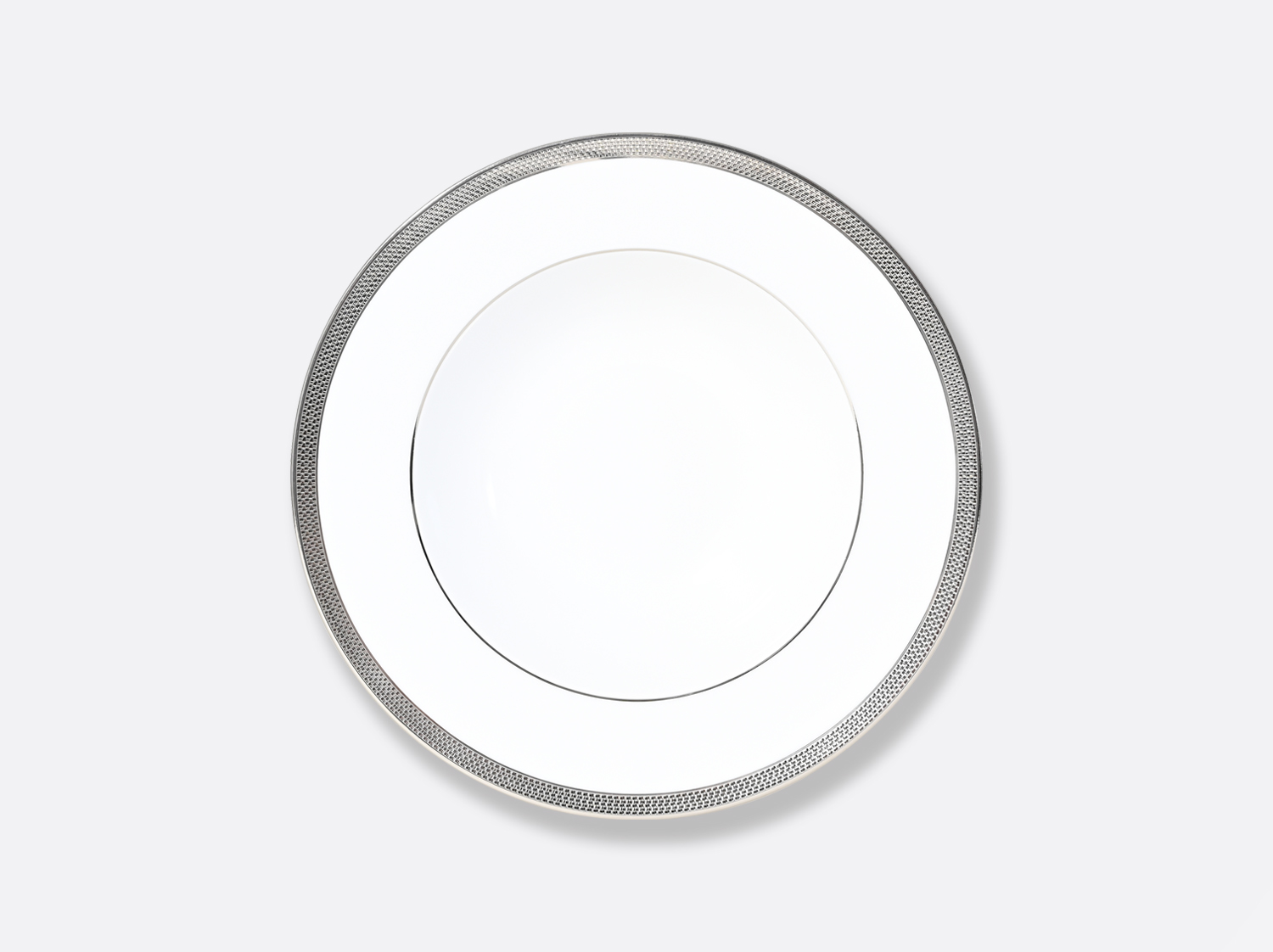 China Rim soup 9" Maille Platine of the collection Maille Platine | Bernardaud