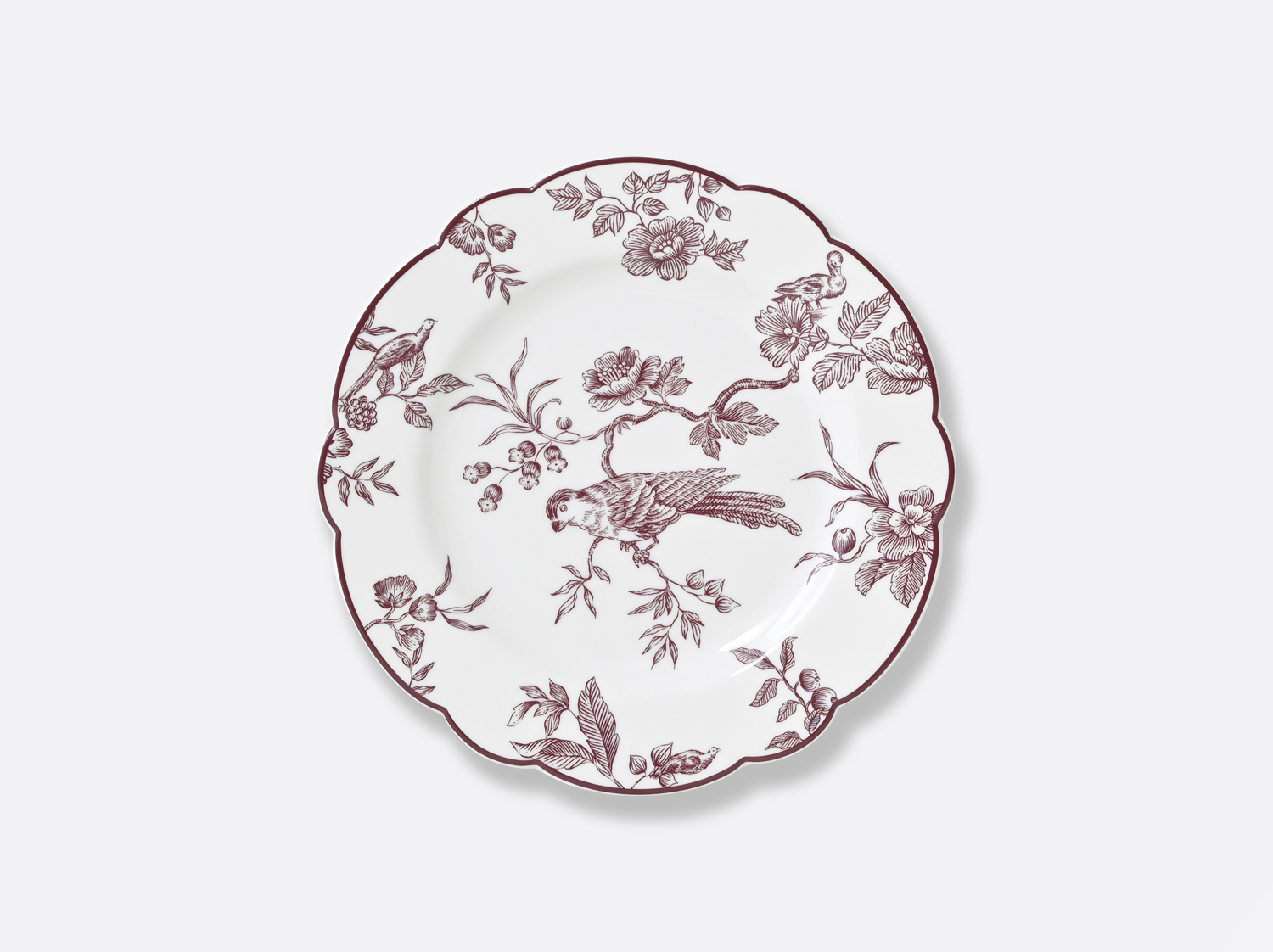China Bread and butter plate 6.5" Albertine Prune of the collection Albertine Prune | Bernardaud