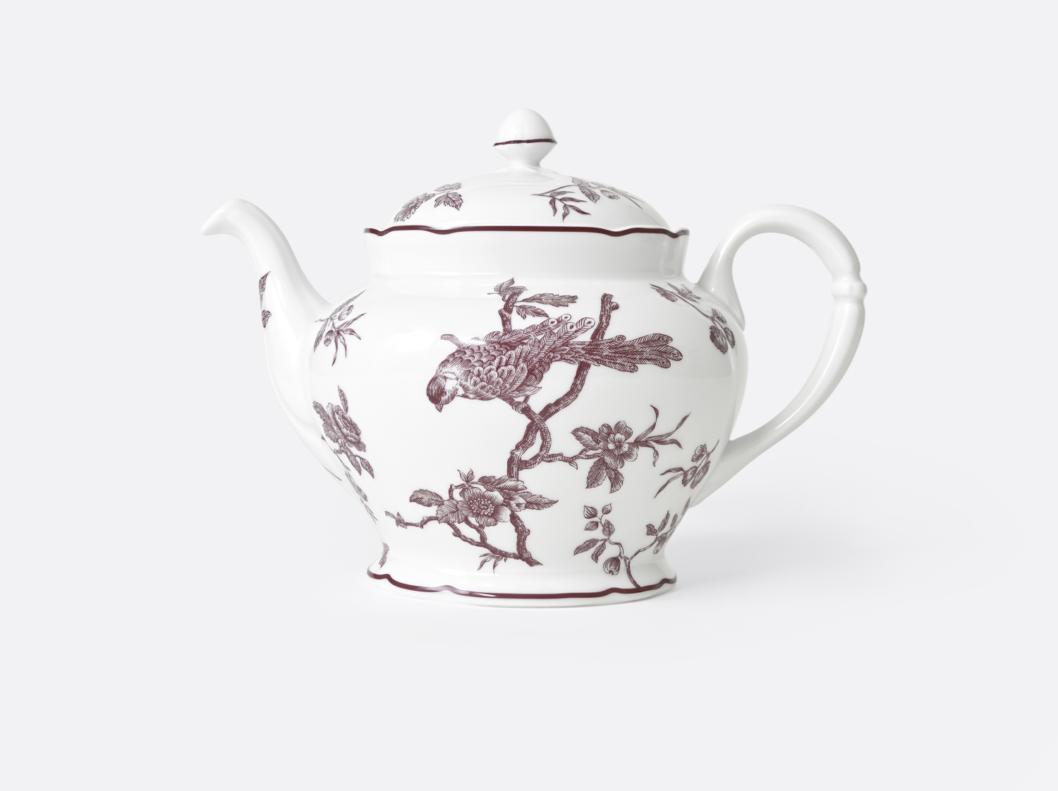 China Teapot 34 oz Albertine Prune of the collection Albertine Prune | Bernardaud
