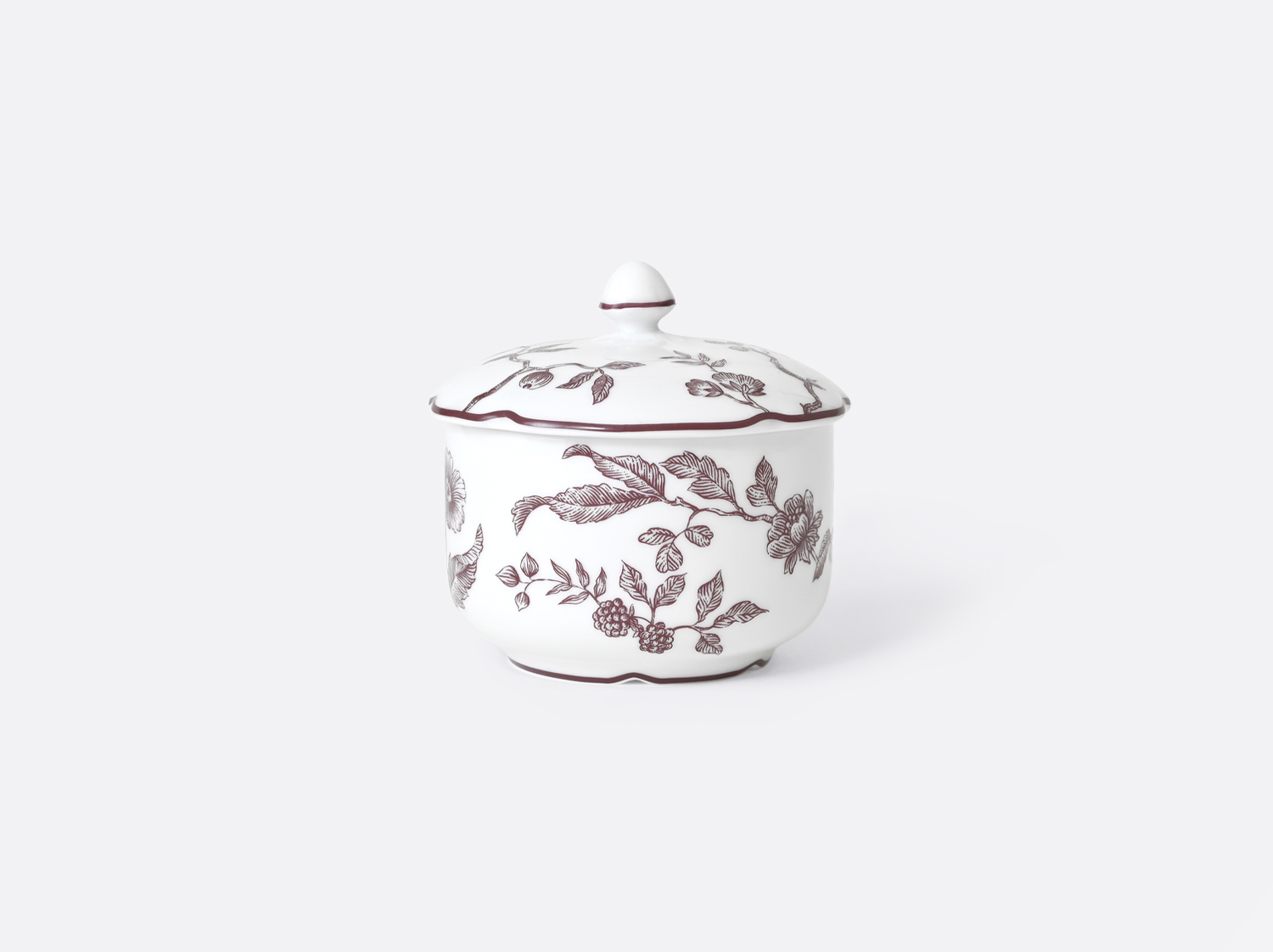 China Sugar bowl 9 oz Albertine Prune of the collection Albertine Prune | Bernardaud