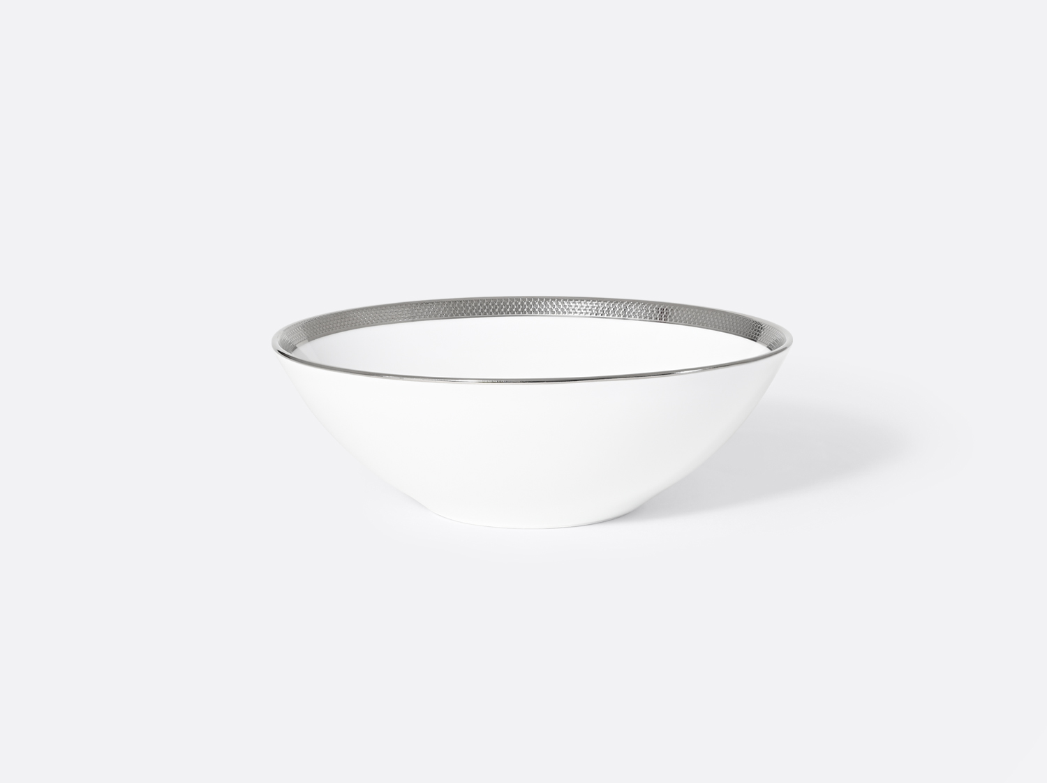 China Cereal bowl 10 oz Maille Platine of the collection Maille Platine | Bernardaud