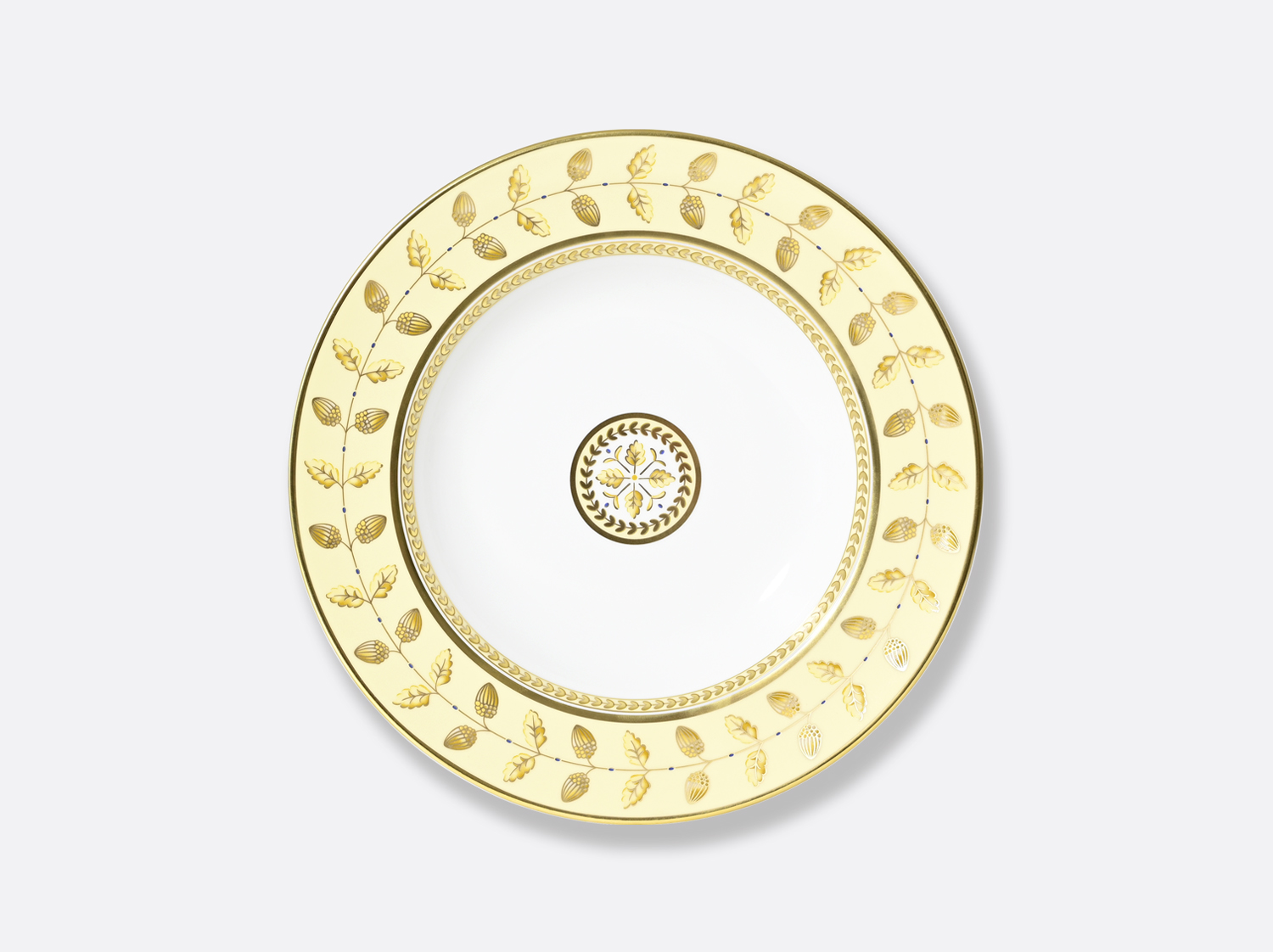 China Rim soup 9" Constance Yellow of the collection Constance Jaune | Bernardaud